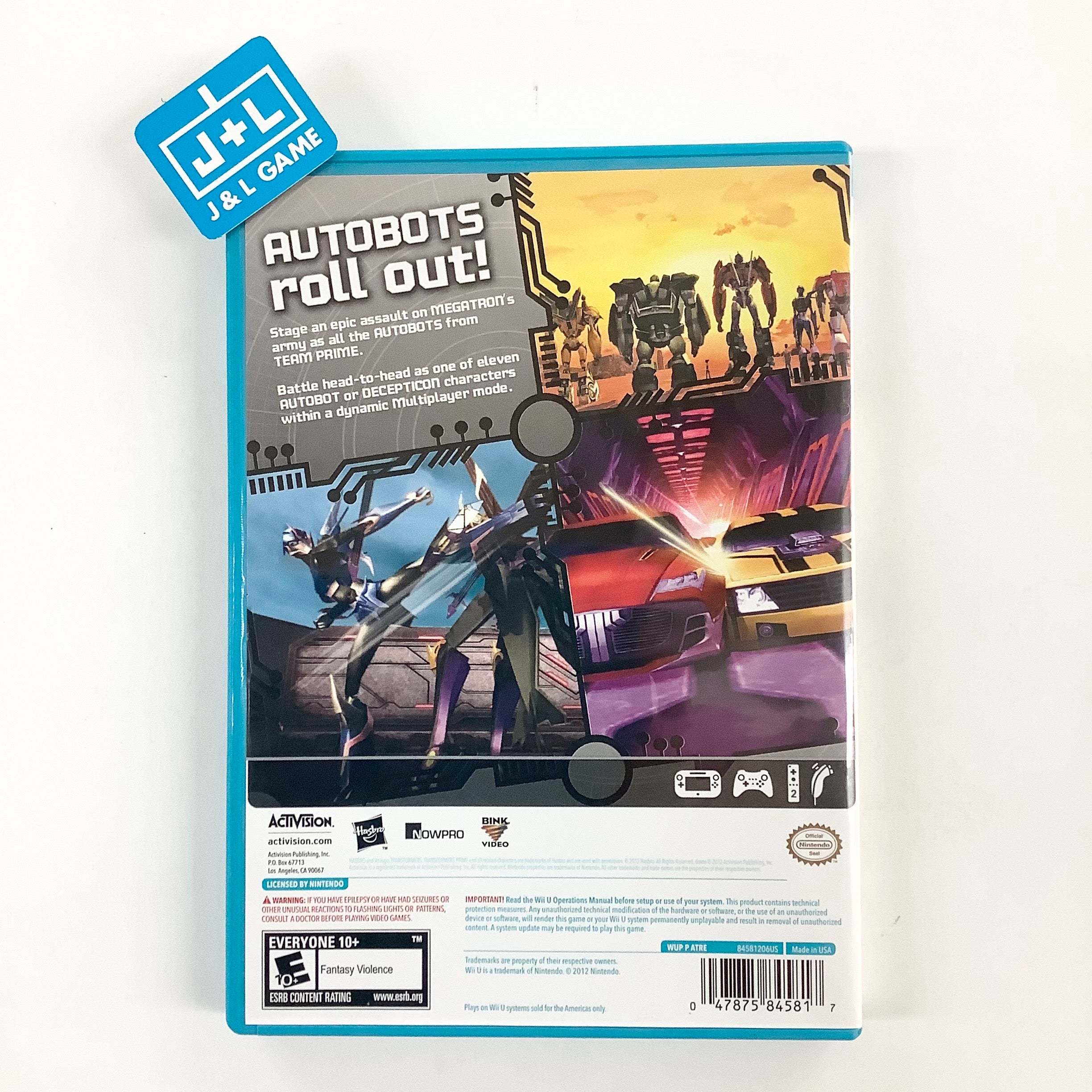 Transformers Prime: The Game - Nintendo Wii U [Pre-Owned] Video Games Activision   
