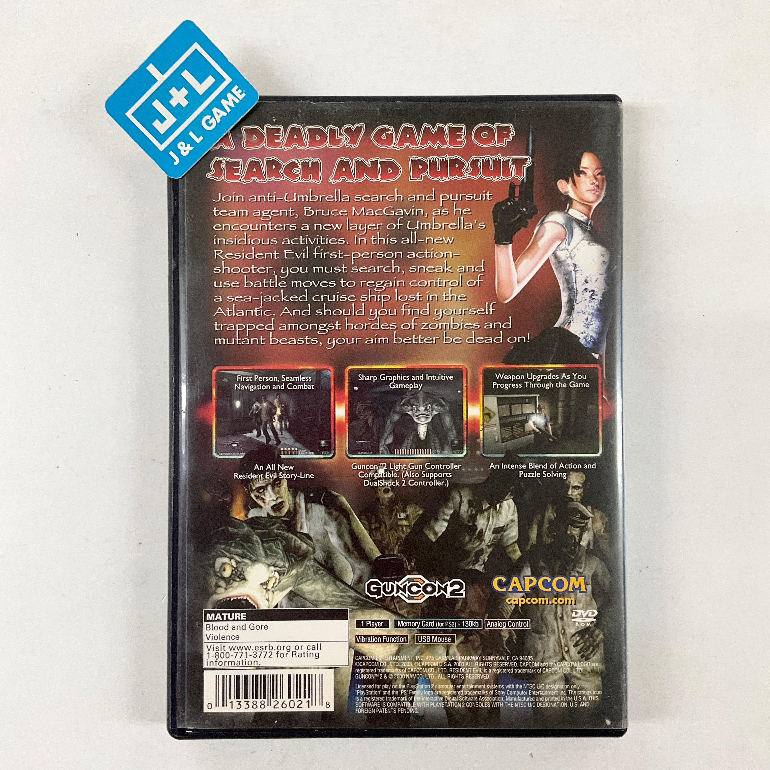 Resident Evil: Dead Aim - (PS2) PlayStation 2 [Pre-Owned] Video Games Capcom   
