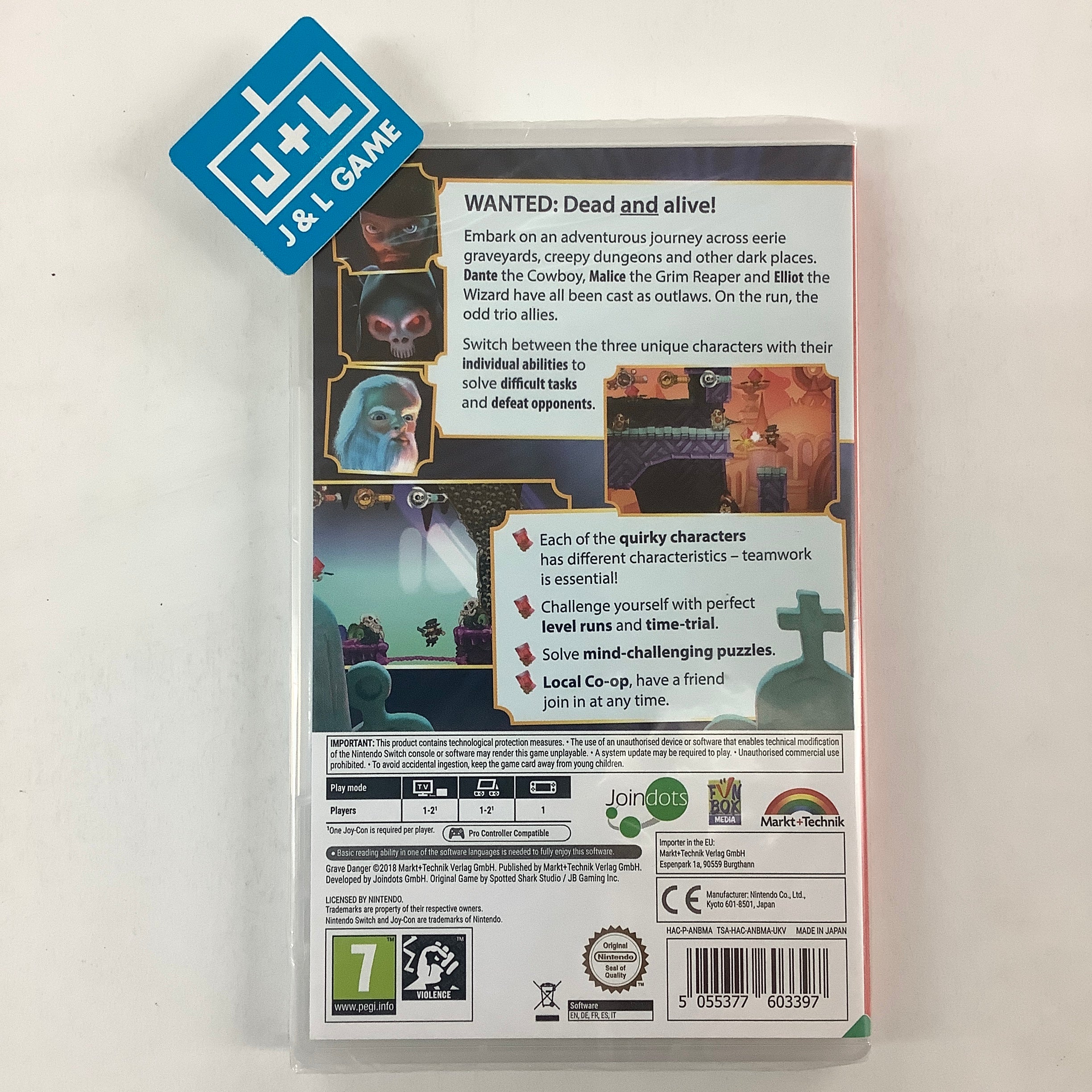 Grave Danger - (NSW) Nintendo Switch (European Import) Video Games Joindots   