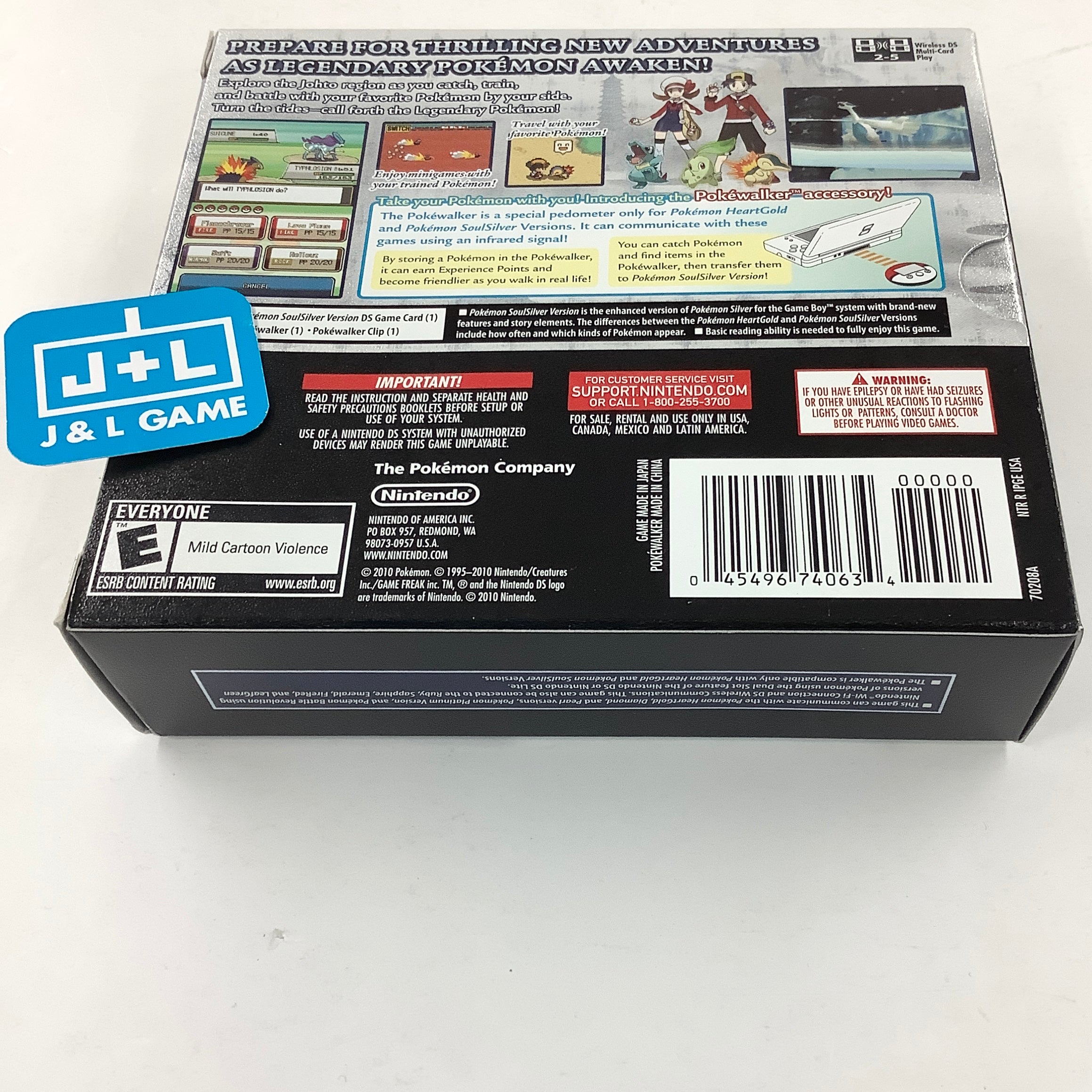 Pokemon SoulSilver Version (#2) - (NDS) Nintendo DS Video Games Nintendo   