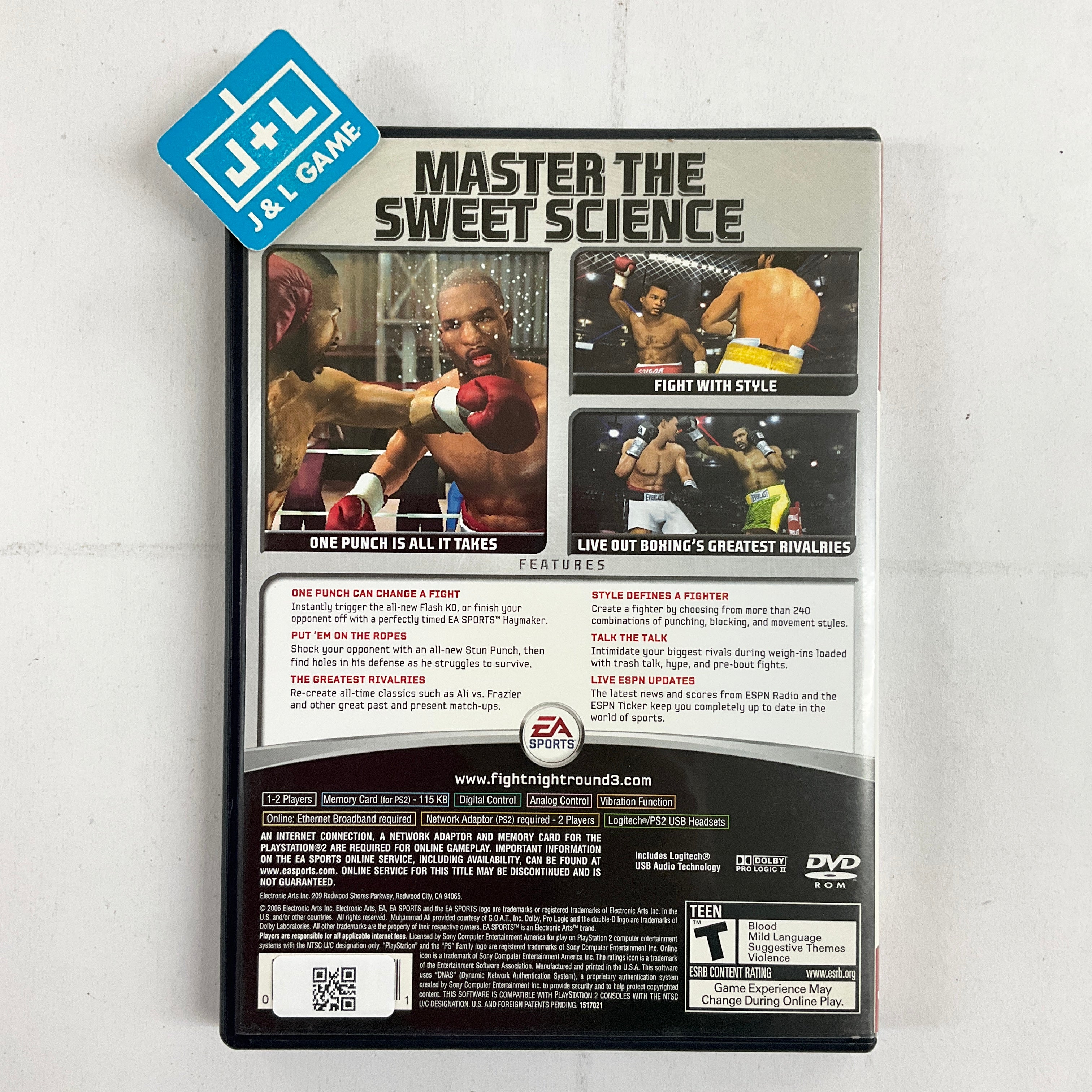 Fight Night Round 3 (Greatest Hits) - (PS2) PlayStation 2 [Pre-Owned] Video Games EA Sports   