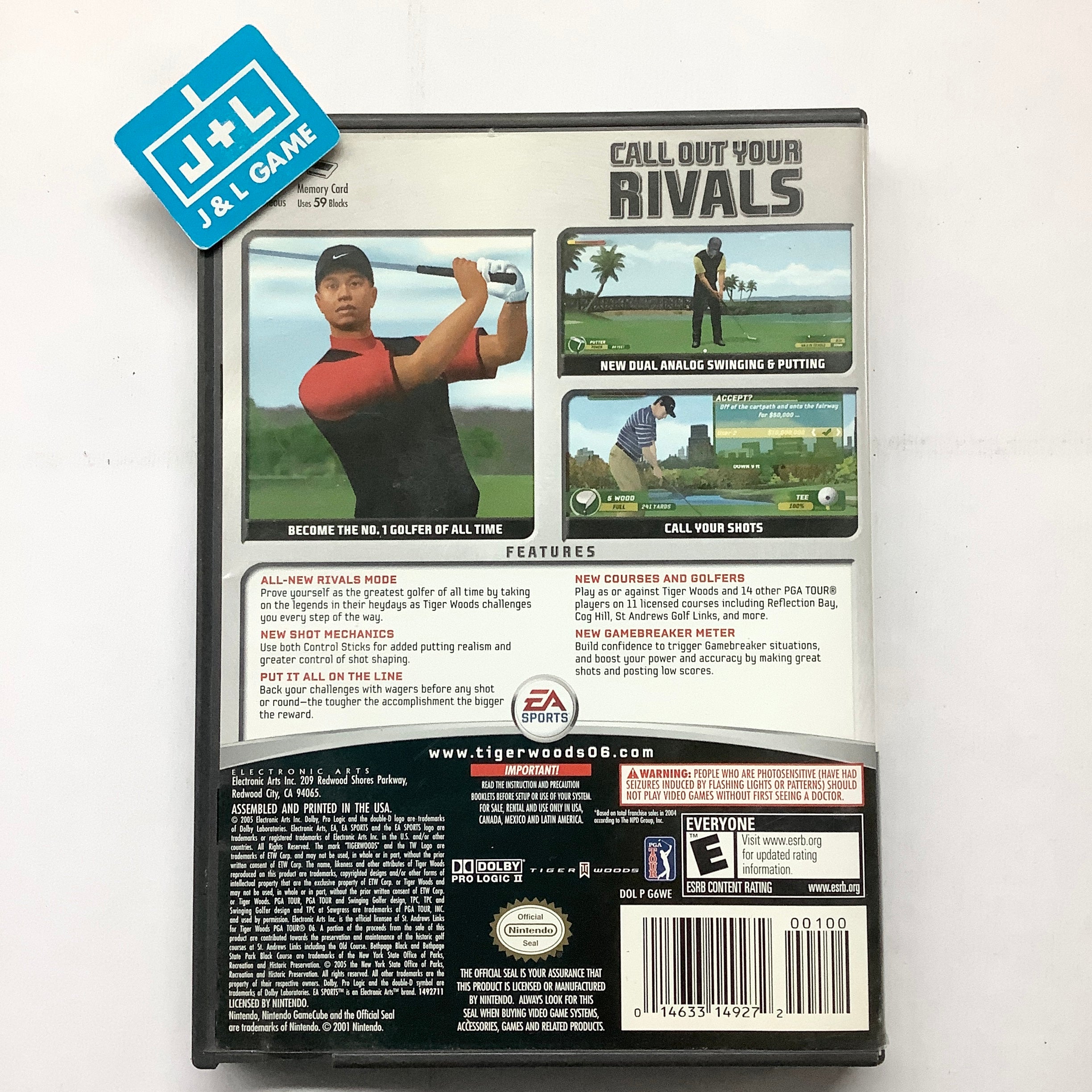 Tiger Woods PGA Tour 06 - (GC) GameCube [Pre-Owned] Video Games Electronic Arts   