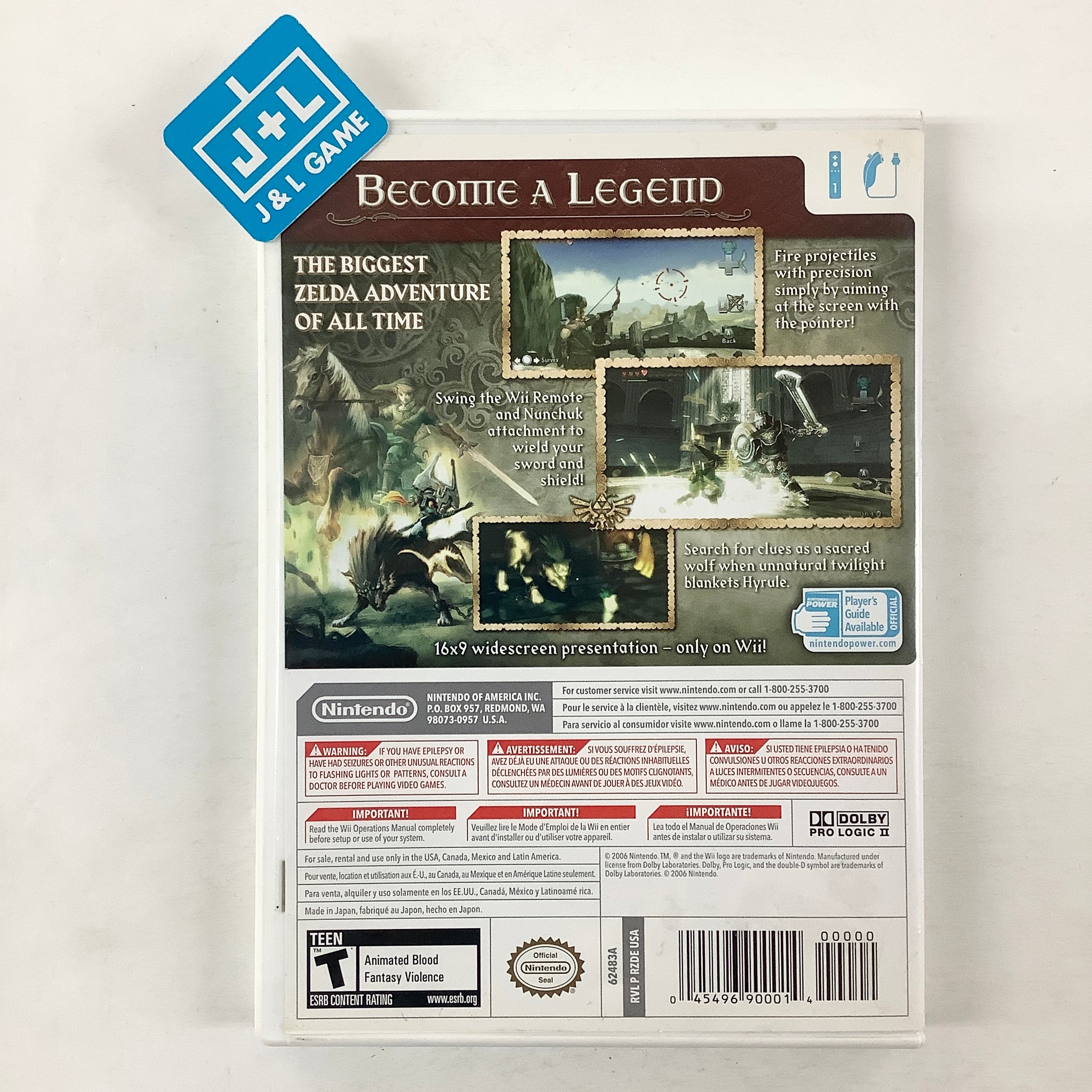 The Legend of Zelda: Twilight Princess - Nintendo Wii [Pre-Owned] Video Games Nintendo   