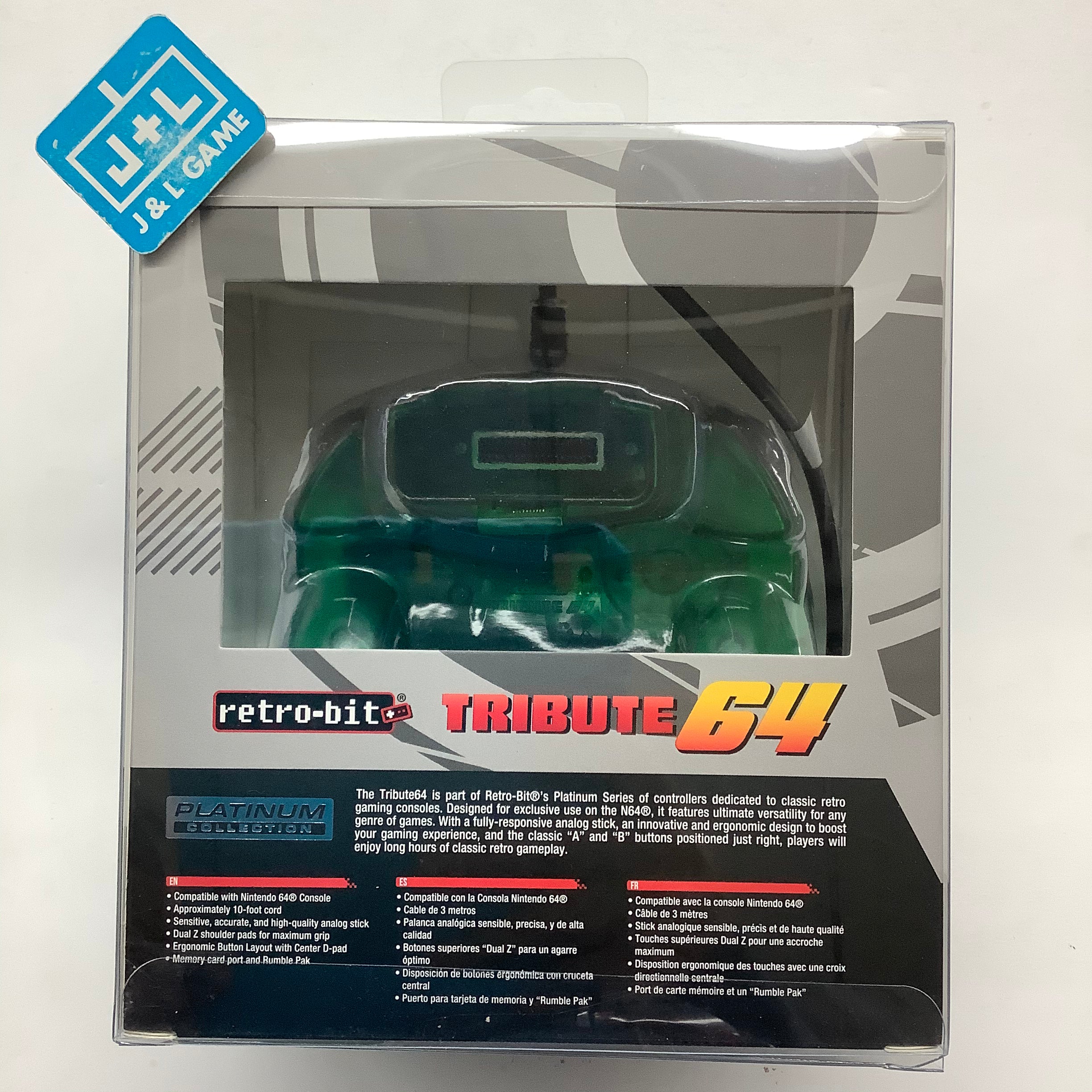 Retro-Bit Tribute 64  Controller (Forest Green) - Nintendo 64 Accessories Retro-Bit   