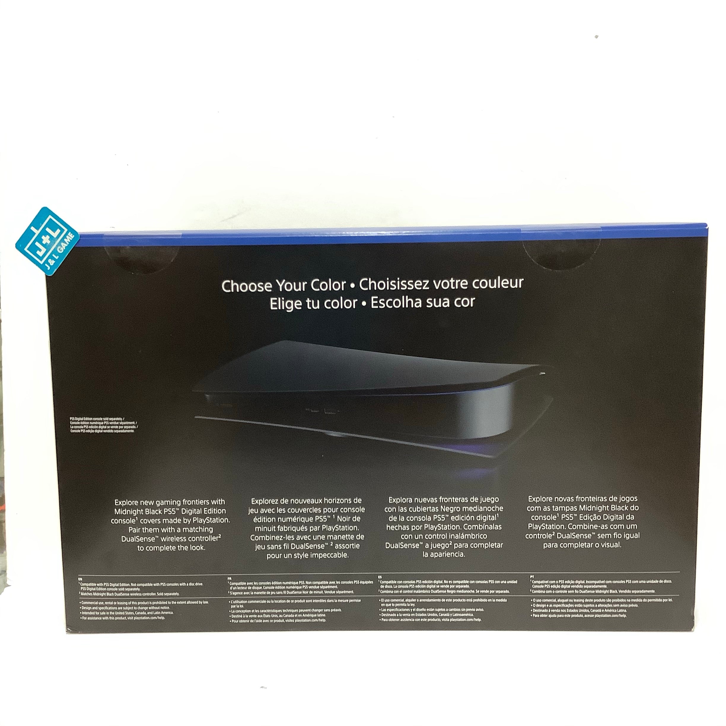 Sony PlayStation 5 DIGITAL Console Cover (Midnight Black) - (PS5) Playstation 5 Accessories J&L Video Games New York City   