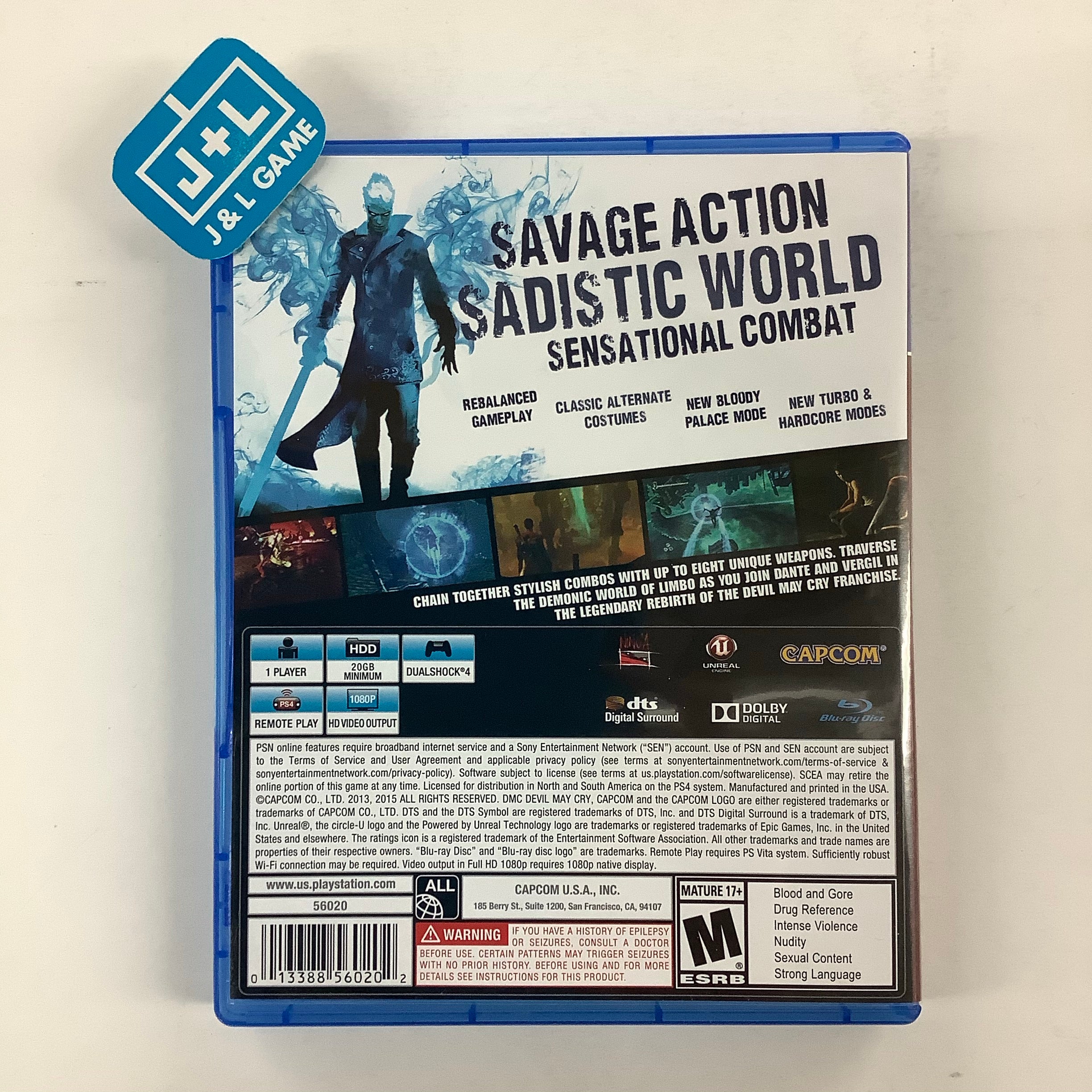 DmC: Devil May Cry Definitive Edition - (PS4) PlayStation 4 [Pre-Owned] Video Games Capcom   