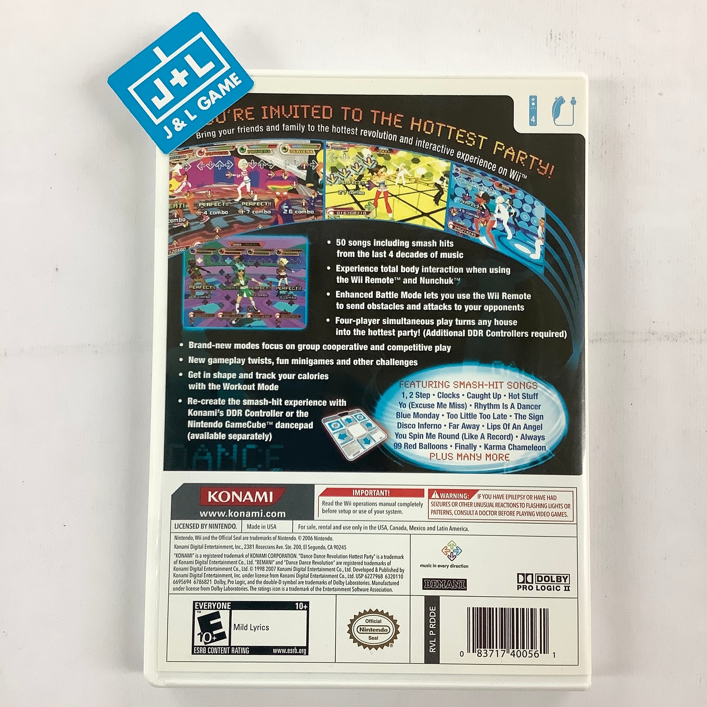 Dance Dance Revolution: Hottest Party - Nintendo Wii [Pre-Owned] Video Games Konami   