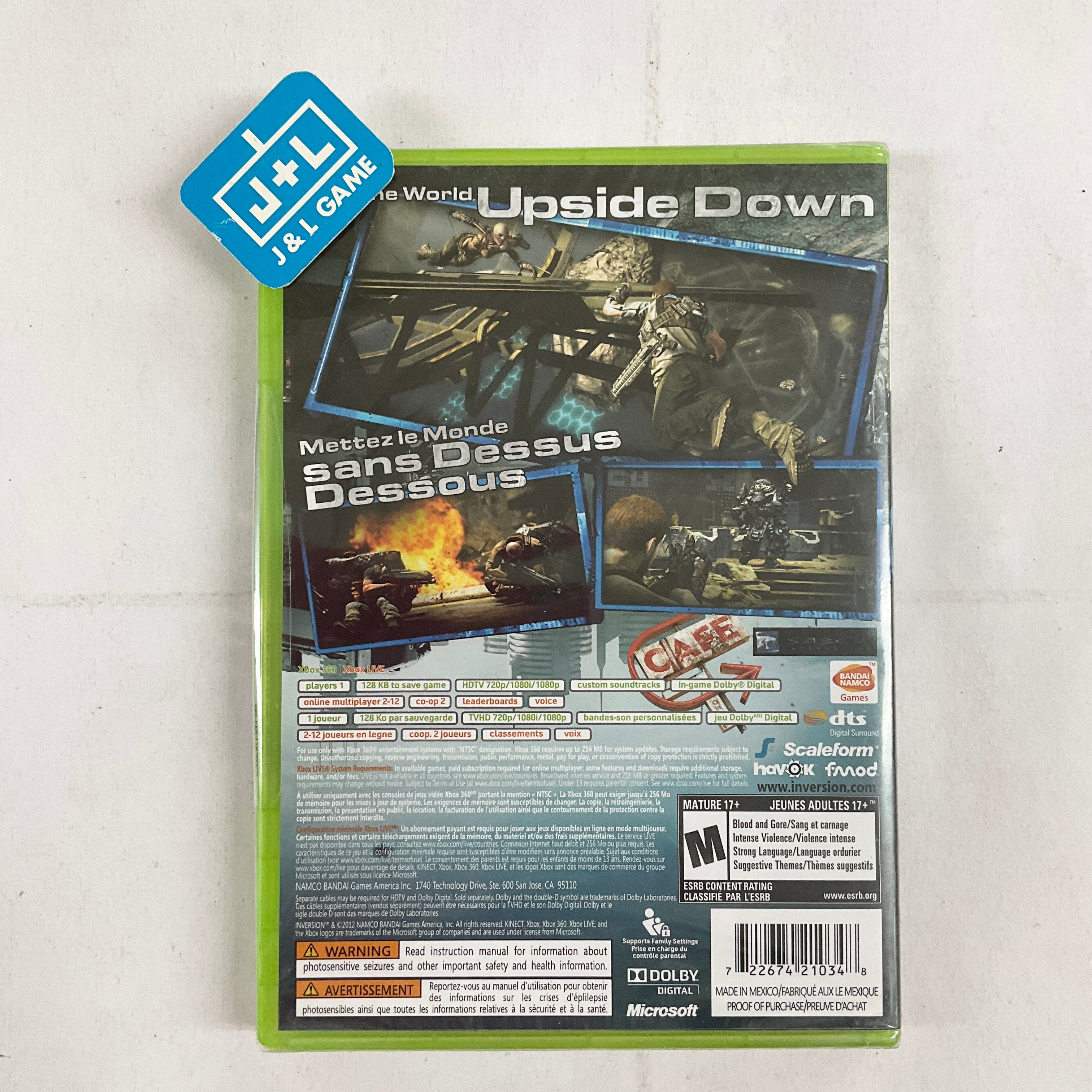 Jeu Inversion - Xbox 360, PAL, Bon état Complet Avec Boîtier Et Notice