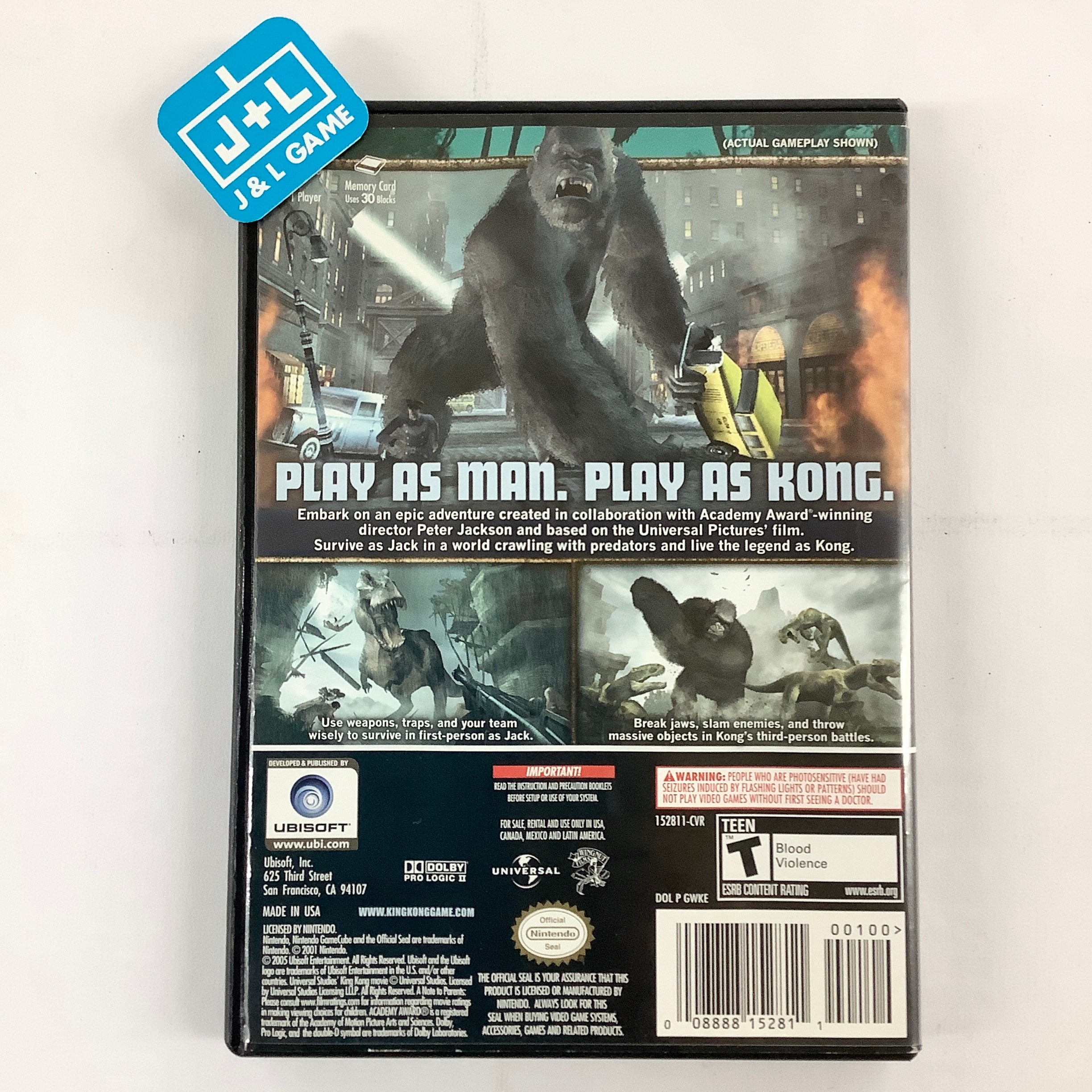 Peter Jackson's King Kong: The Official Game of the Movie - (GC) GameCube [Pre-Owned] Video Games Ubisoft   