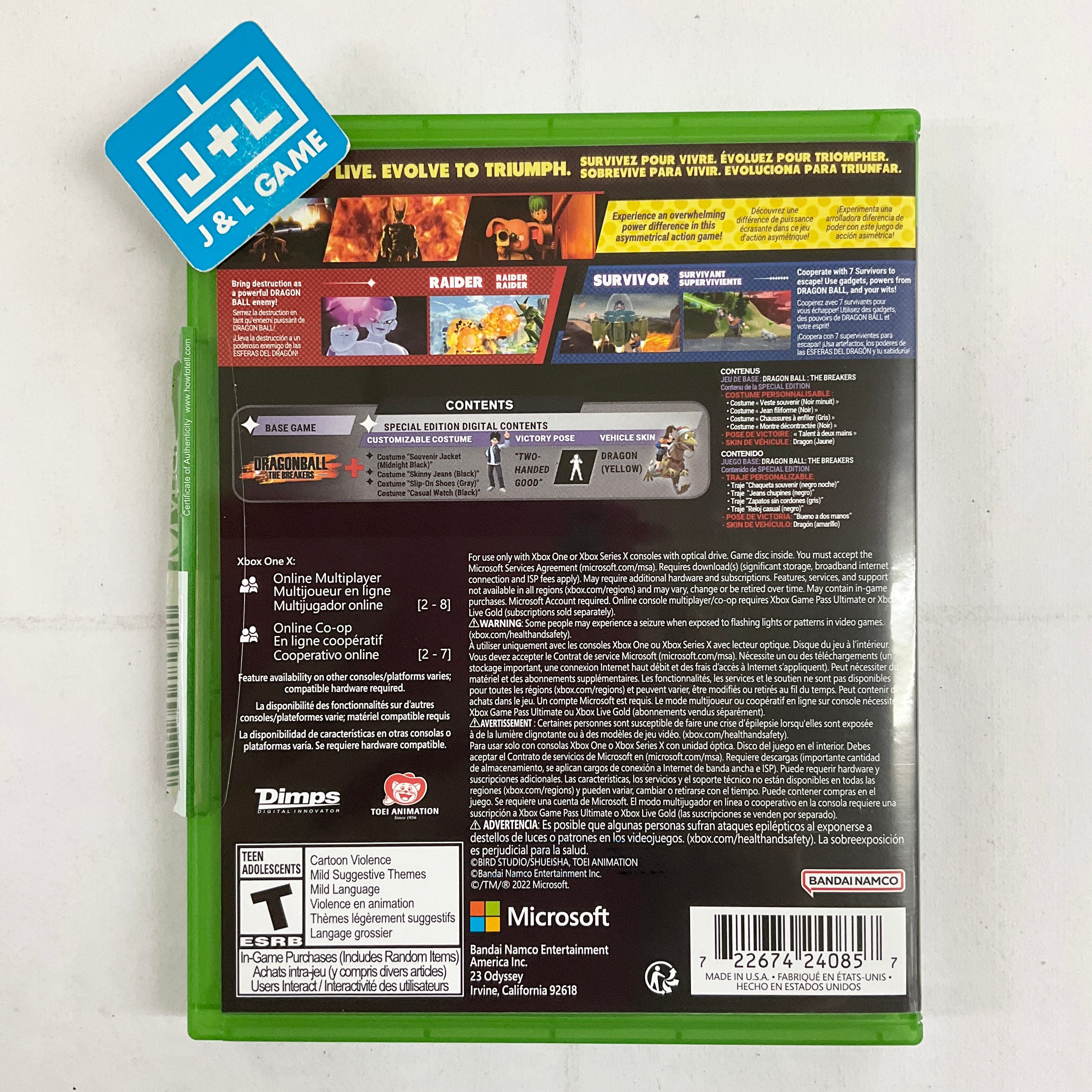 Dragon Ball: The Breakers (Special Edition) - (XB1) Xbox One [UNBOXING] Video Games BANDAI NAMCO Entertainment   