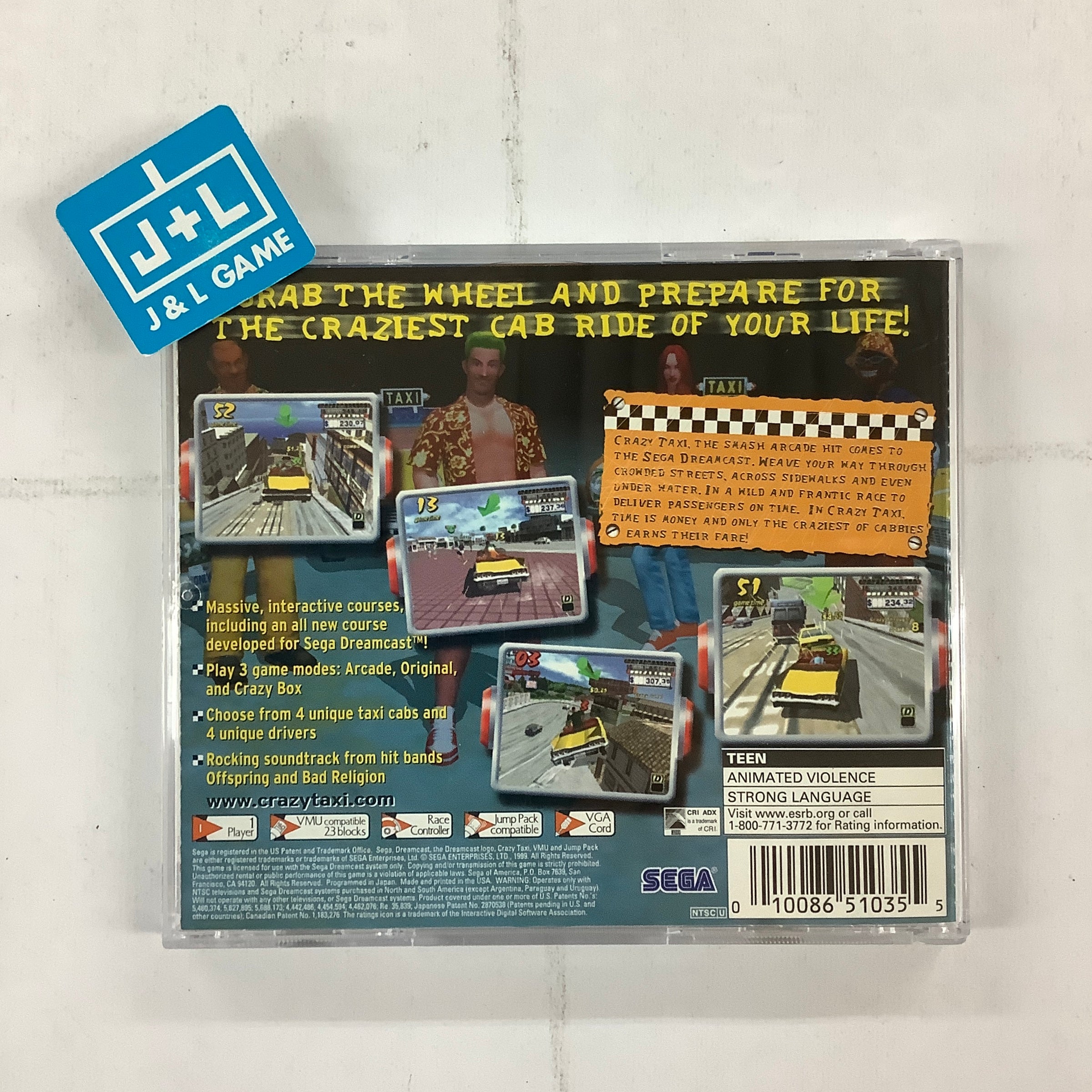 Crazy Taxi - (DC) SEGA Dreamcast  [Pre-Owned] Video Games Sega   