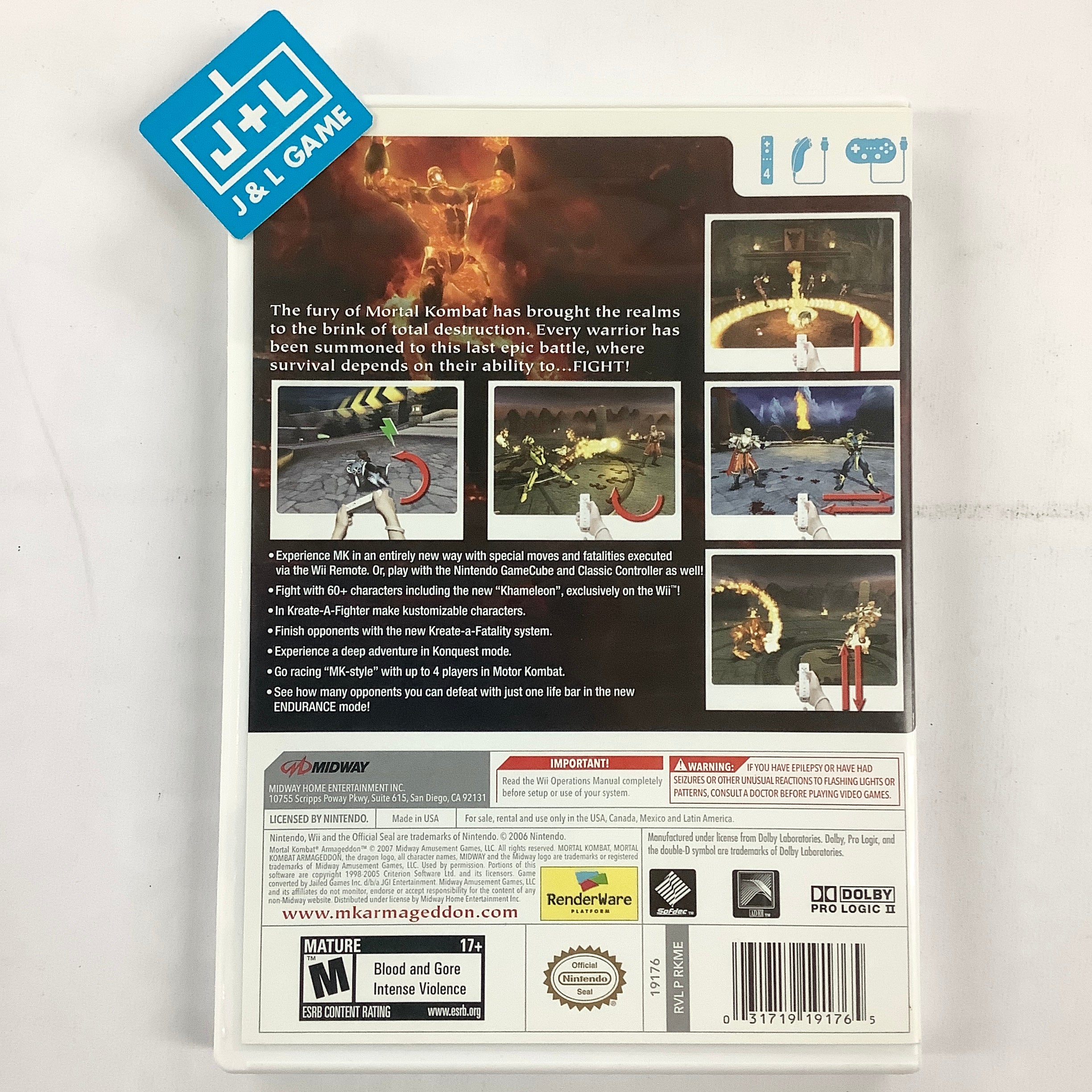 Mortal Kombat: Armageddon - Nintendo Wii [Pre-Owned] Video Games Midway   