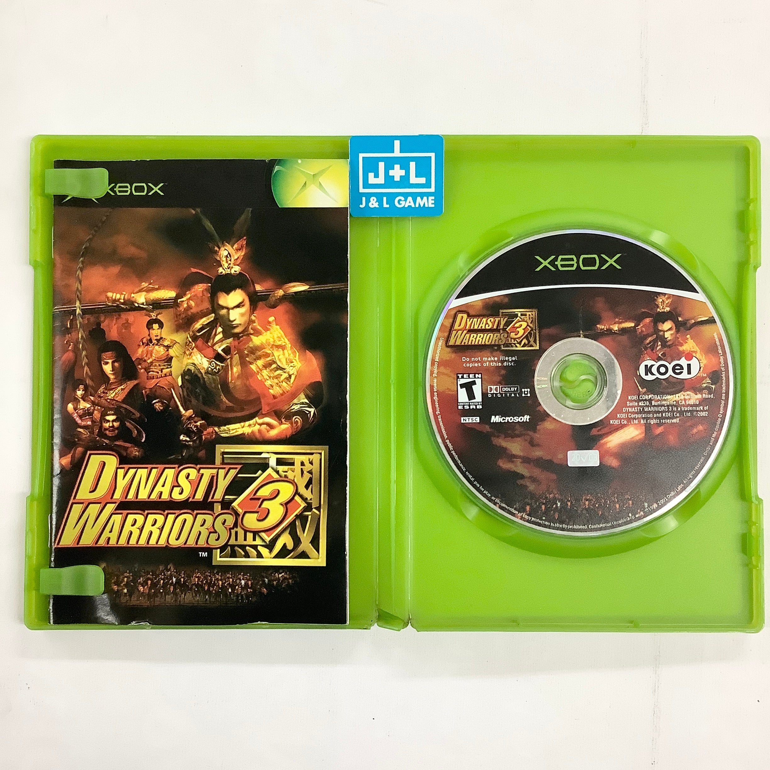 Dynasty Warriors 3 - (XB) Xbox [Pre-Owned] Video Games Koei   