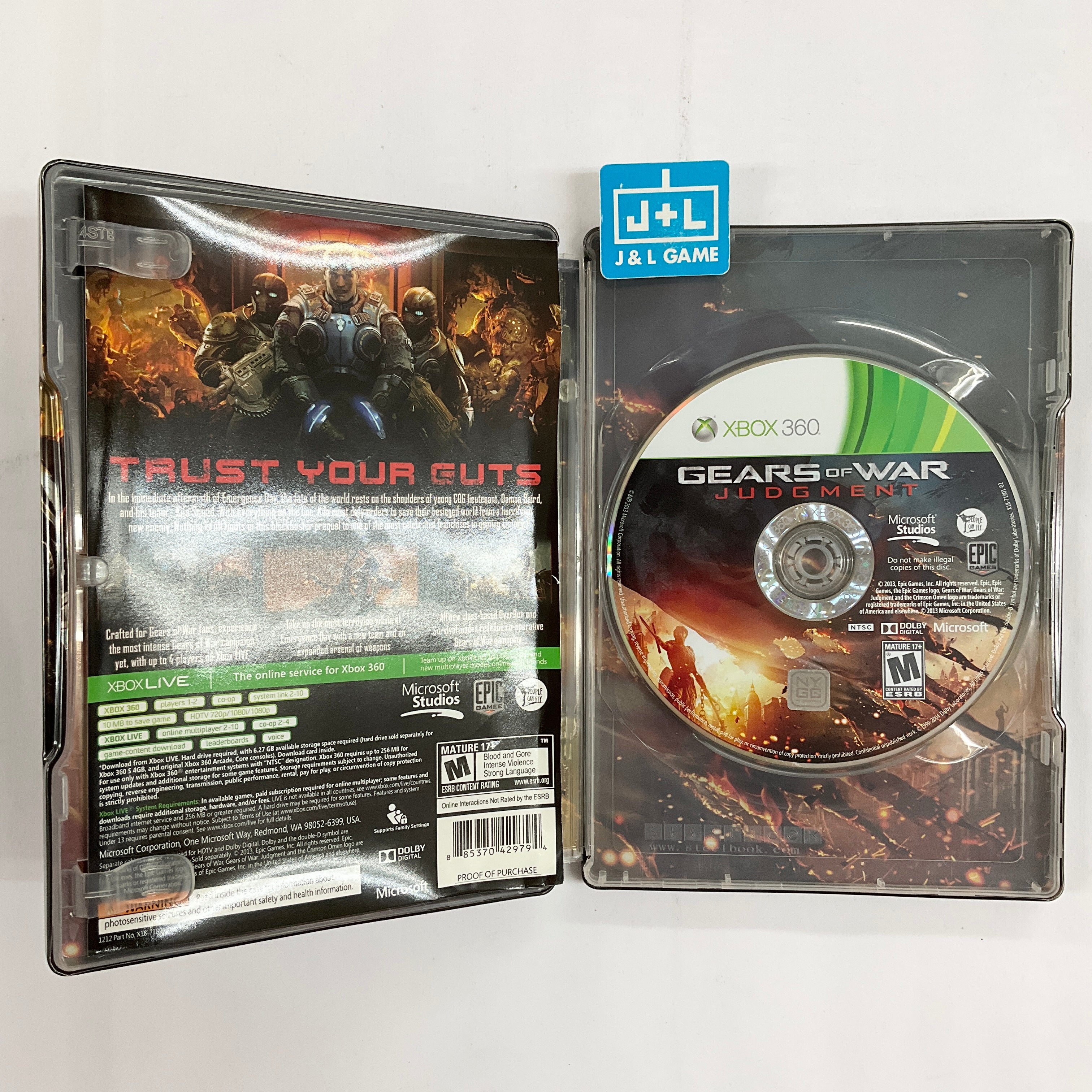 Gears of War: Judgment (Steelbook) - Xbox 360 [Pre-Owned] Video Games Microsoft Game Studios   