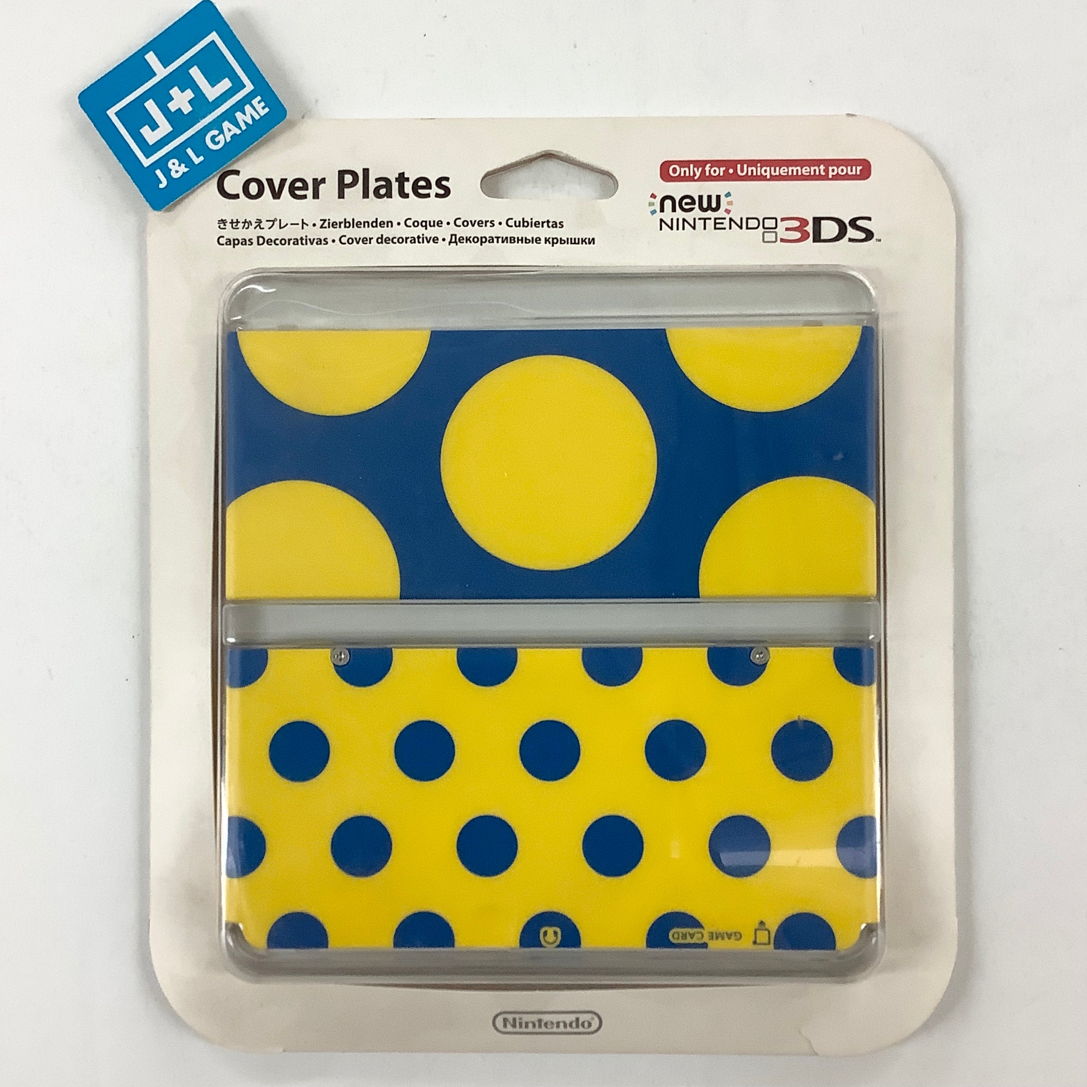 New Nintendo 3DS Cover Plates No.018 (Yellow Circles) - New Nintendo 3DS (Japanese Import) Accessories Nintendo   