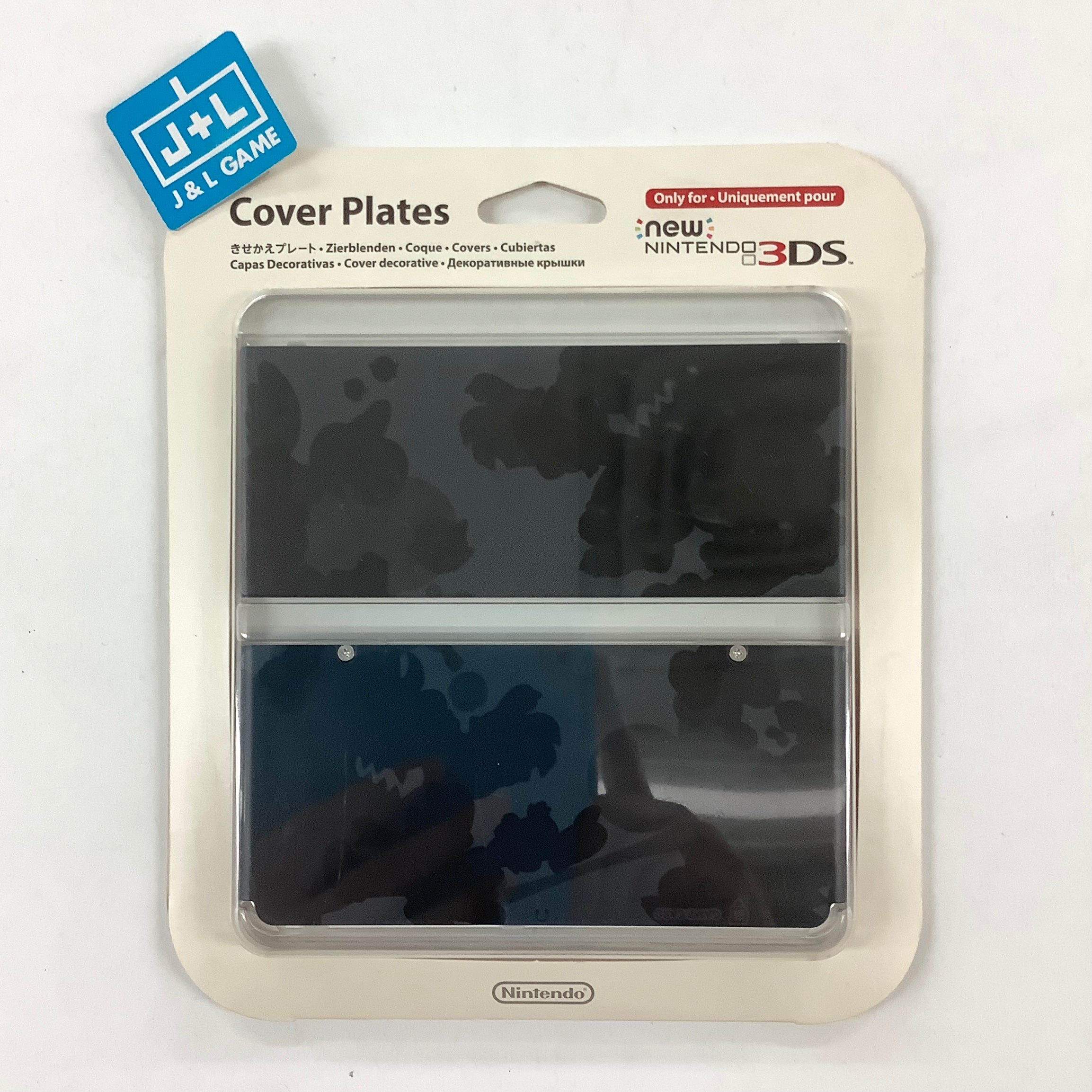 New Nintendo 3DS Cover Plates No.045 (Mario Camouflage Grey) - New Nintendo 3DS (Japanese Import) Accessories Nintendo   