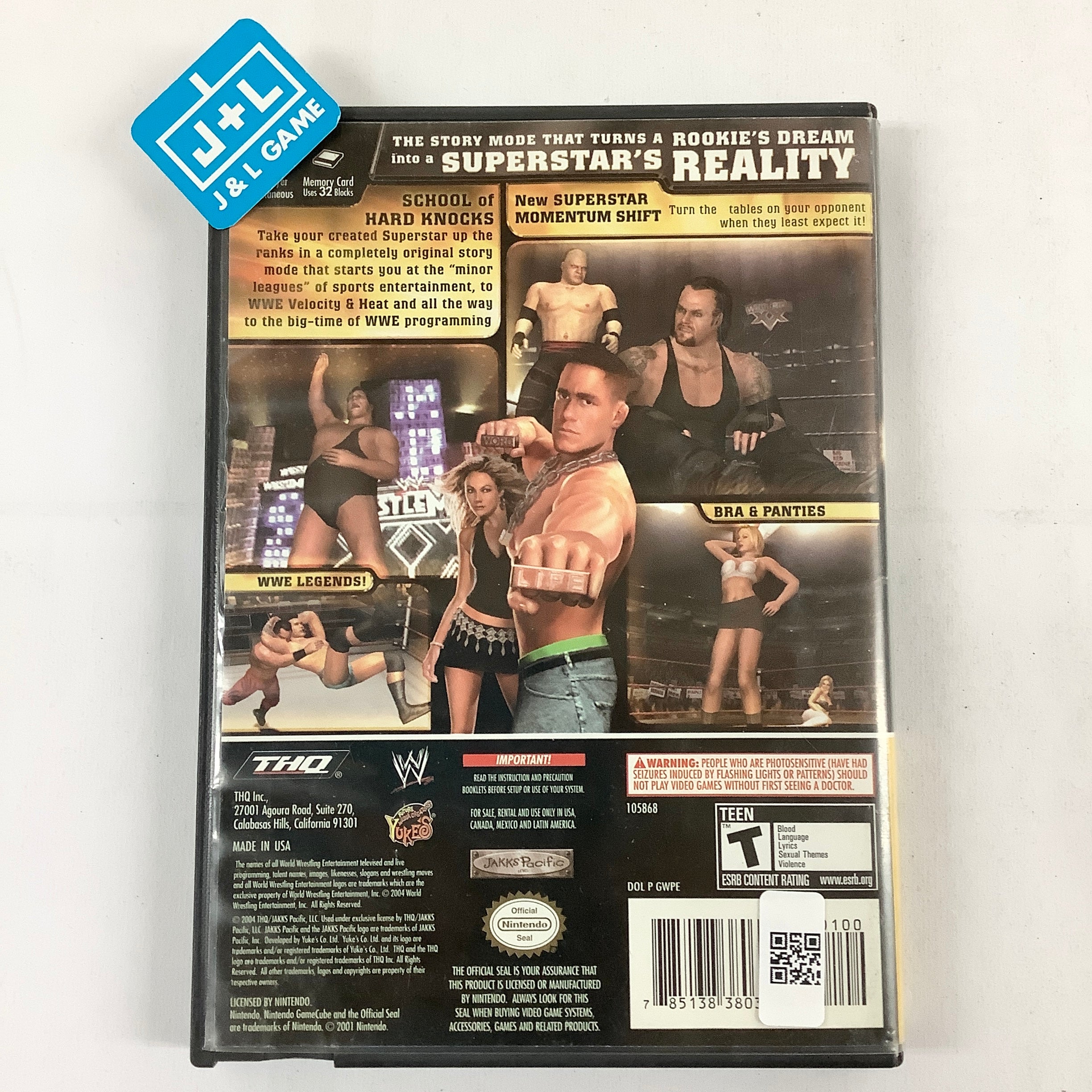 WWE Day of Reckoning (Player's Choice) - (GC) GameCube [Pre-Owned] Video Games THQ   