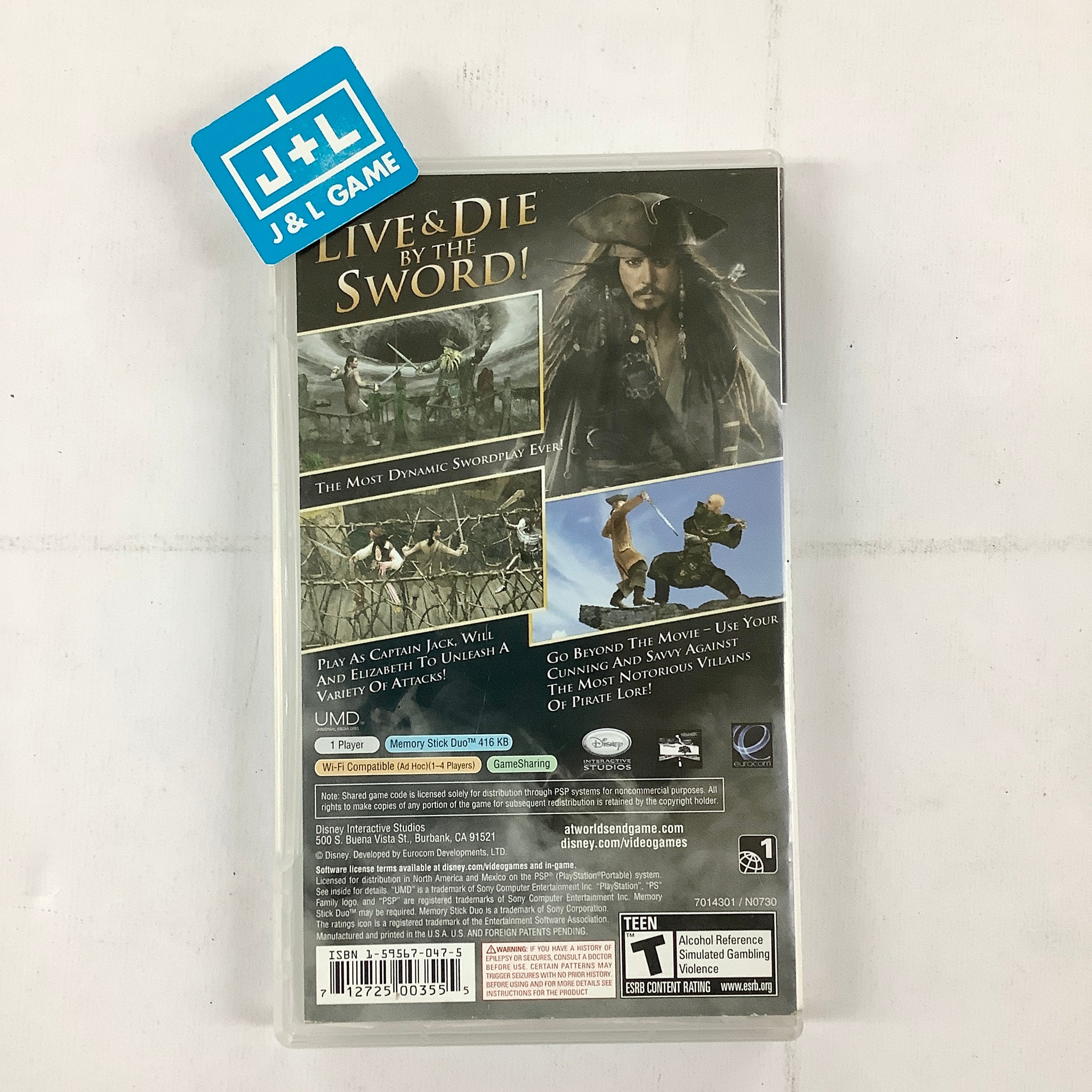 Pirates of the Caribbean: At World's End - Sony PSP [Pre-Owned] Video Games Disney Interactive Studios   