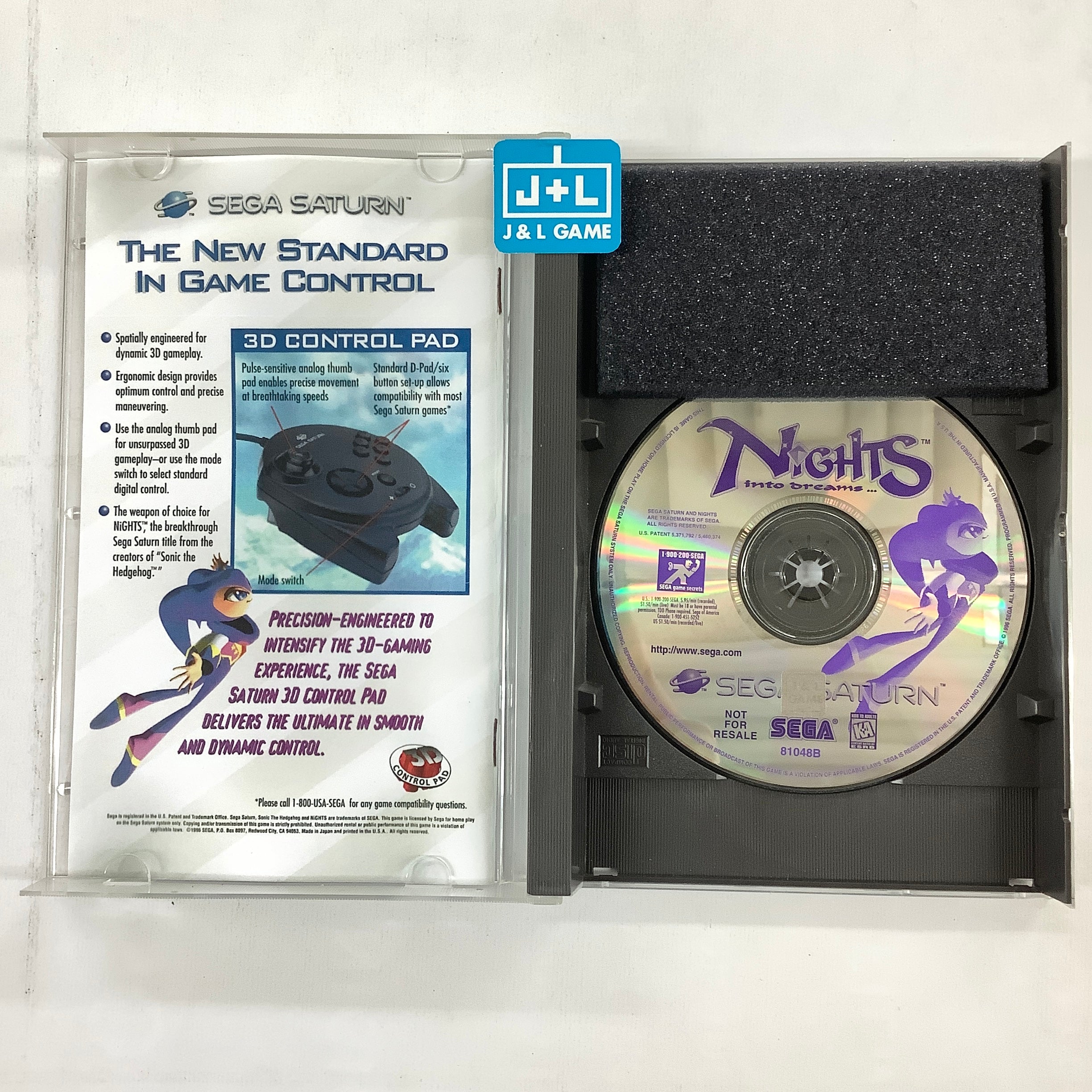 NiGHTS Into Dreams... - (SS) SEGA Saturn [Pre-Owned] Video Games Sega   