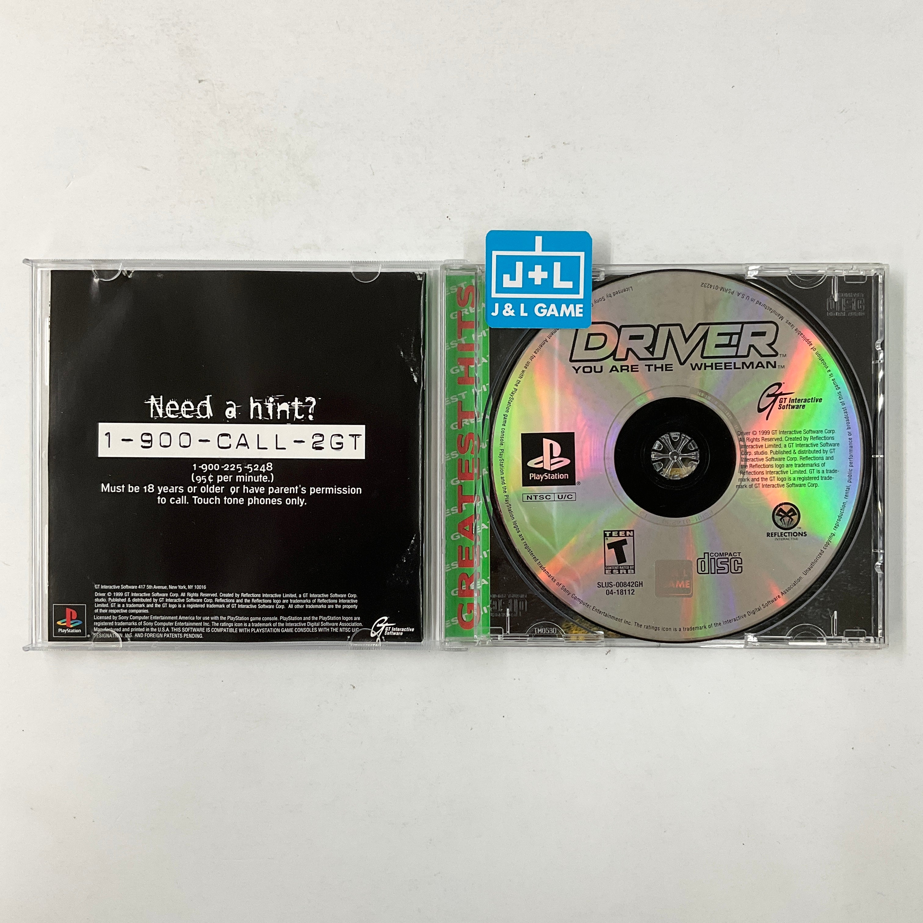 Driver (Greatest Hits) - (PS1) PlayStation 1 [Pre-Owned] Video Games GT Interactive   