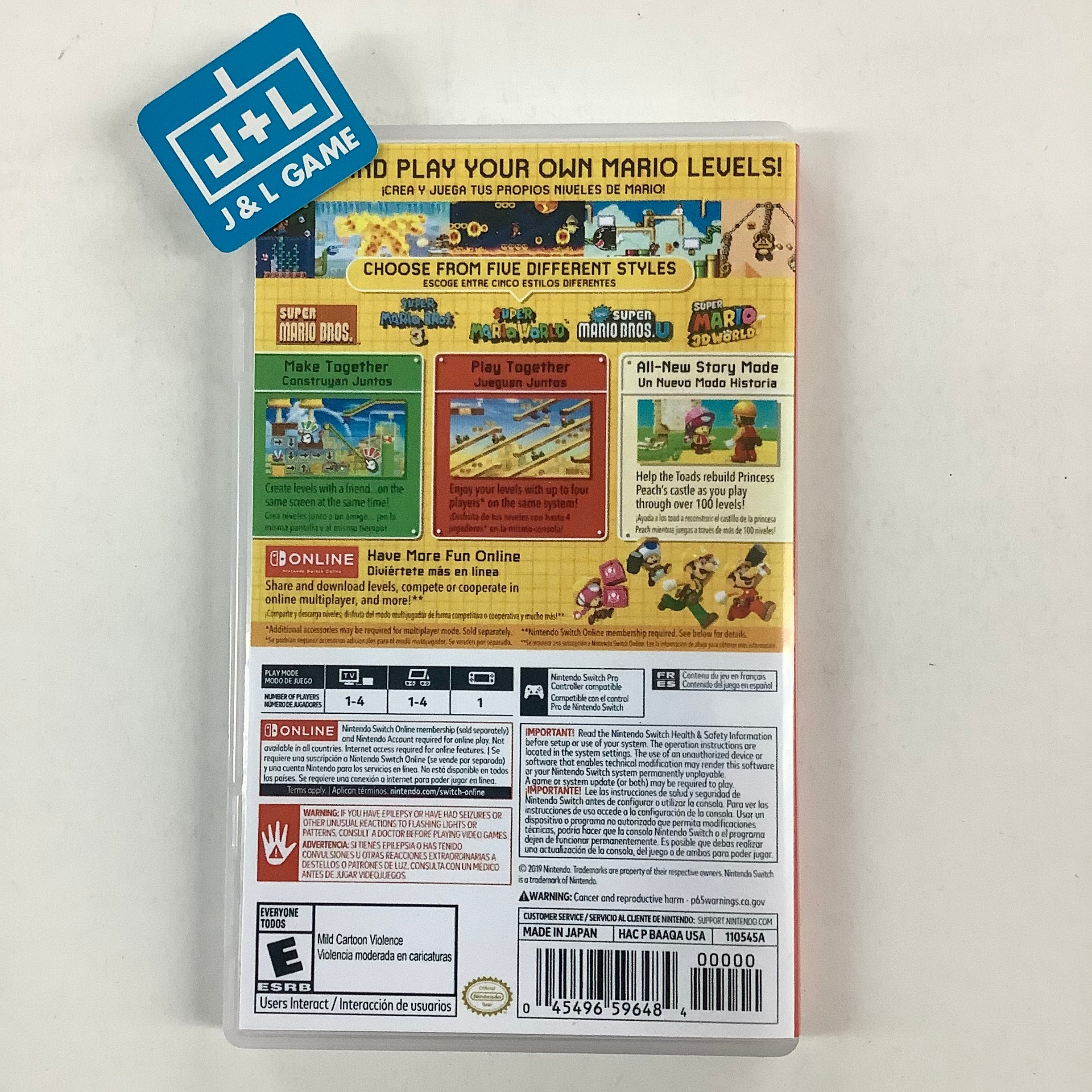 Super Mario Maker 2 - (NSW) Nintendo Switch [Pre-Owned] Video Games Nintendo   