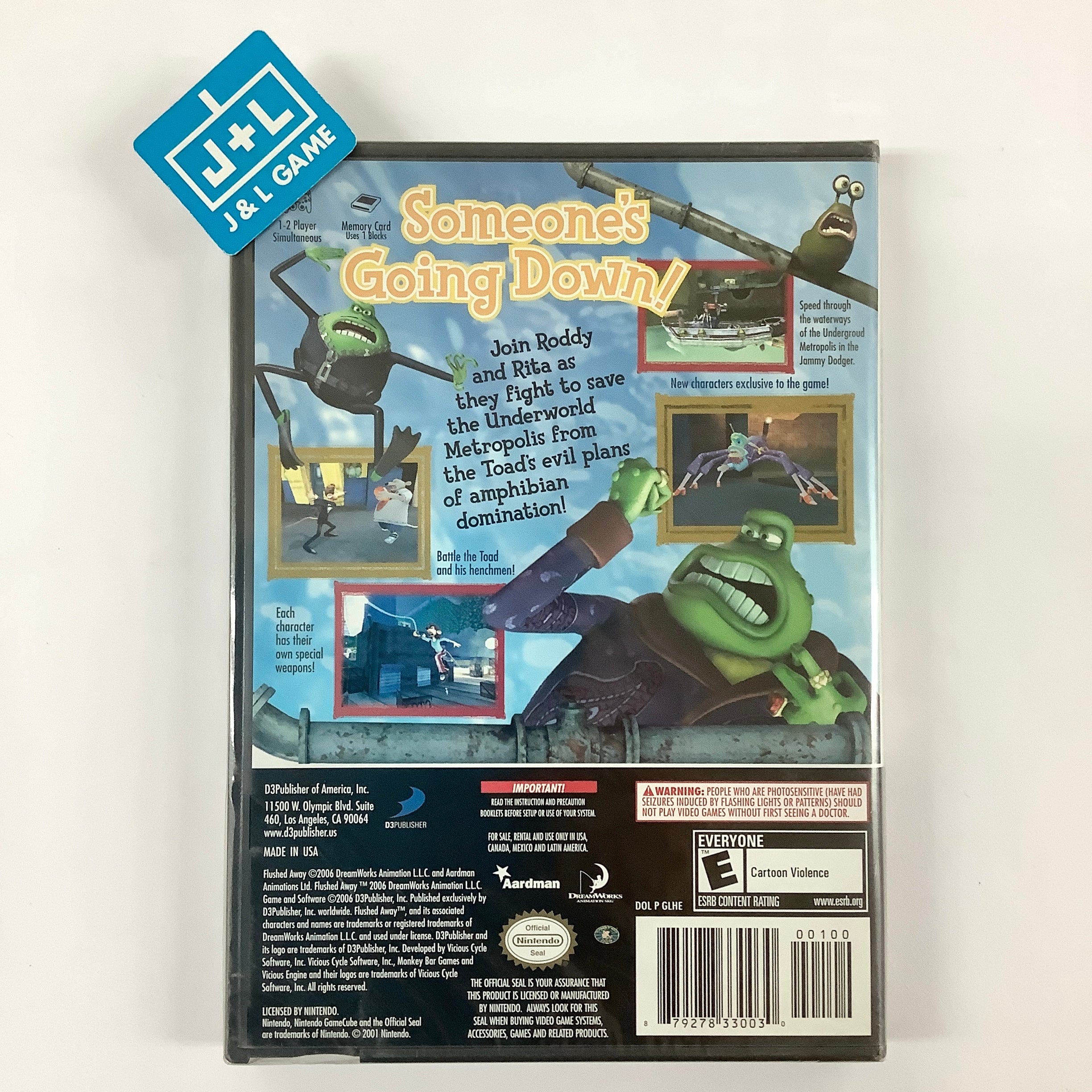 DreamWorks & Aardman Flushed Away - (GC) GameCube Video Games D3Publisher   