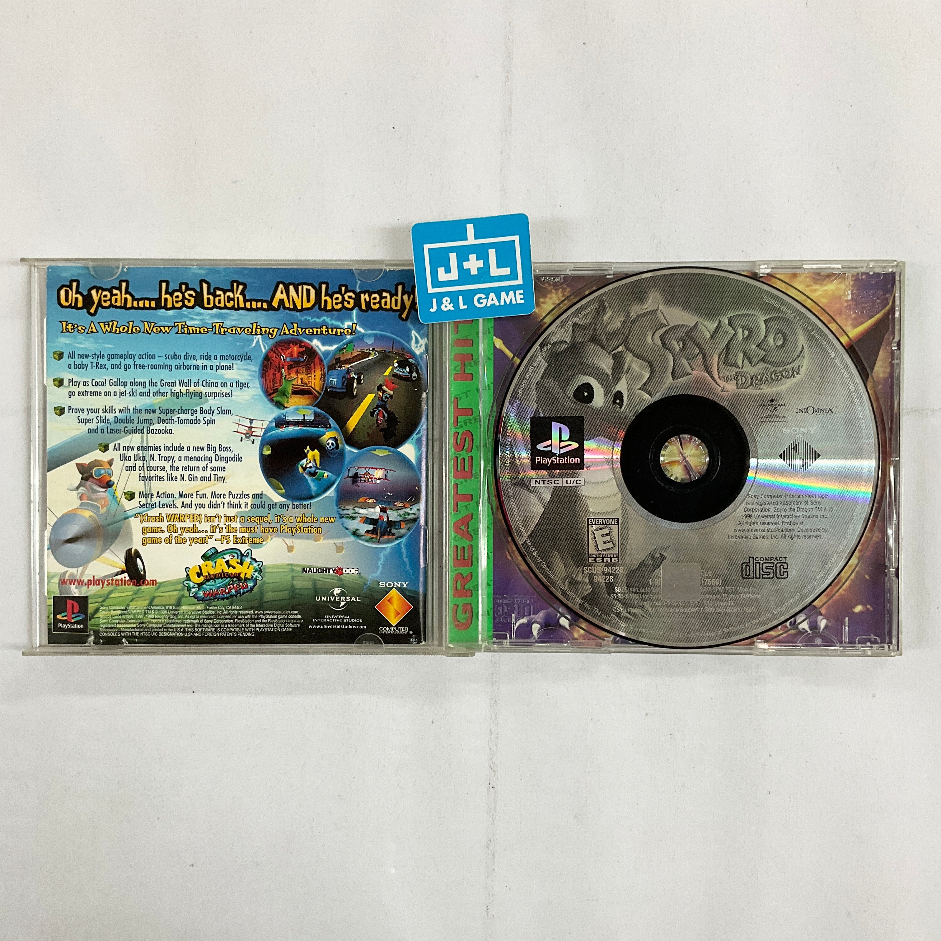 Spyro the Dragon (Greatest Hits) - (PS1) PlayStation 1 [Pre-Owned] Video Games SCEA   