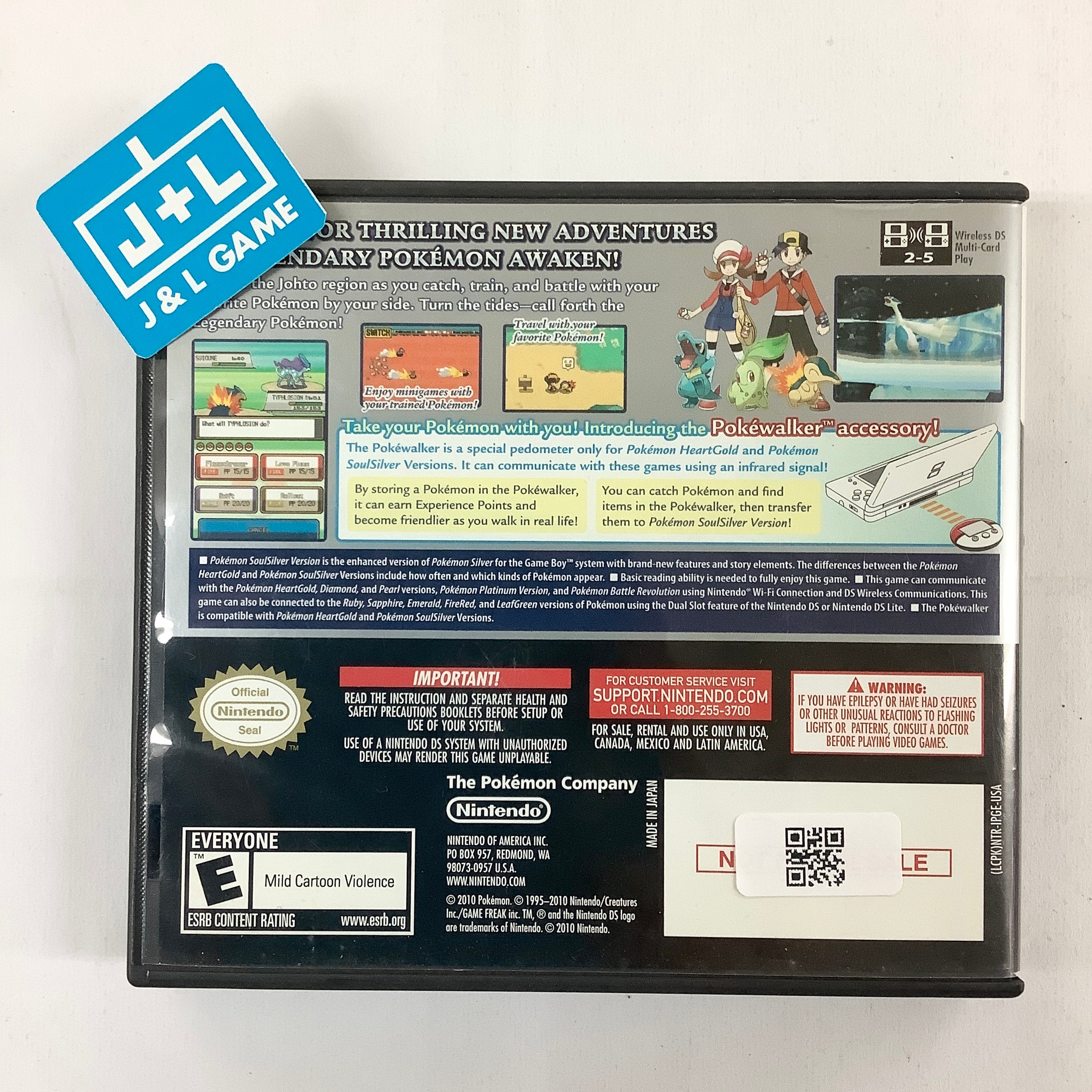 Pokemon SoulSilver Version - (NDS) Nintendo DS [Pre-Owned] Video Games Nintendo   