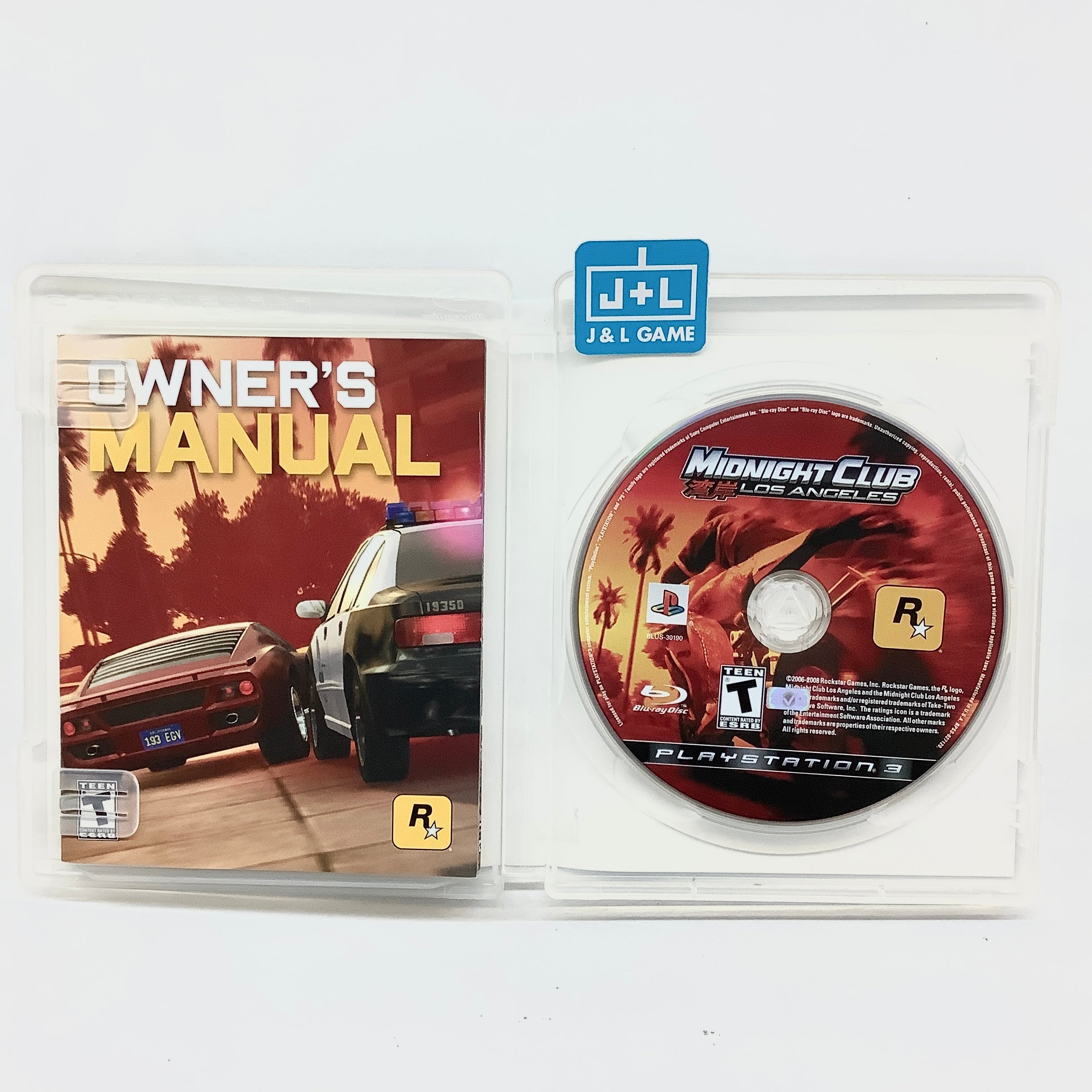 Midnight Club: Los Angeles - (PS3) PlayStation 3 [Pre-Owned] Video Games Rockstar Games   