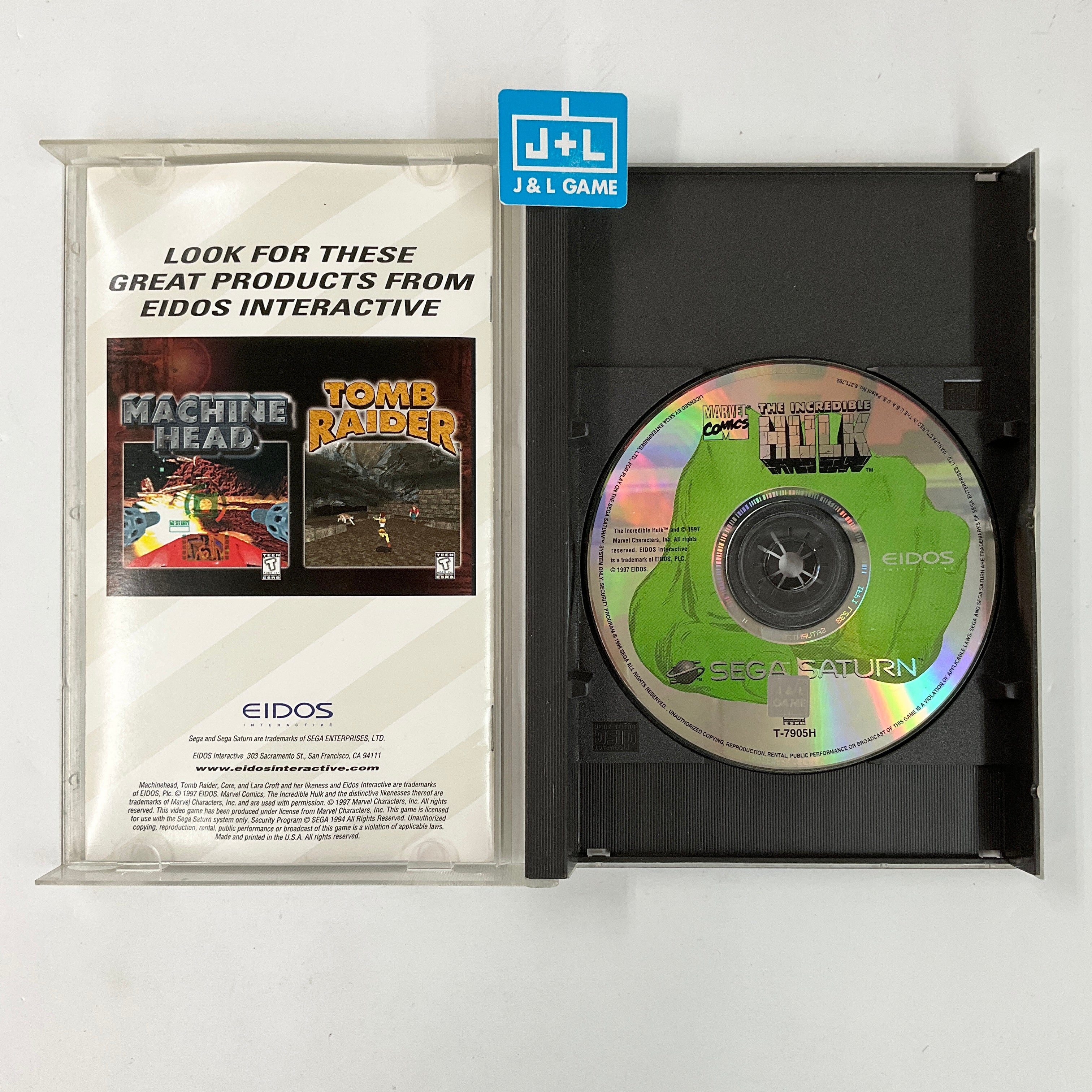 The Incredible Hulk: The Pantheon Saga - (SS) SEGA Saturn [Pre-Owned] Video Games Eidos Interactive   