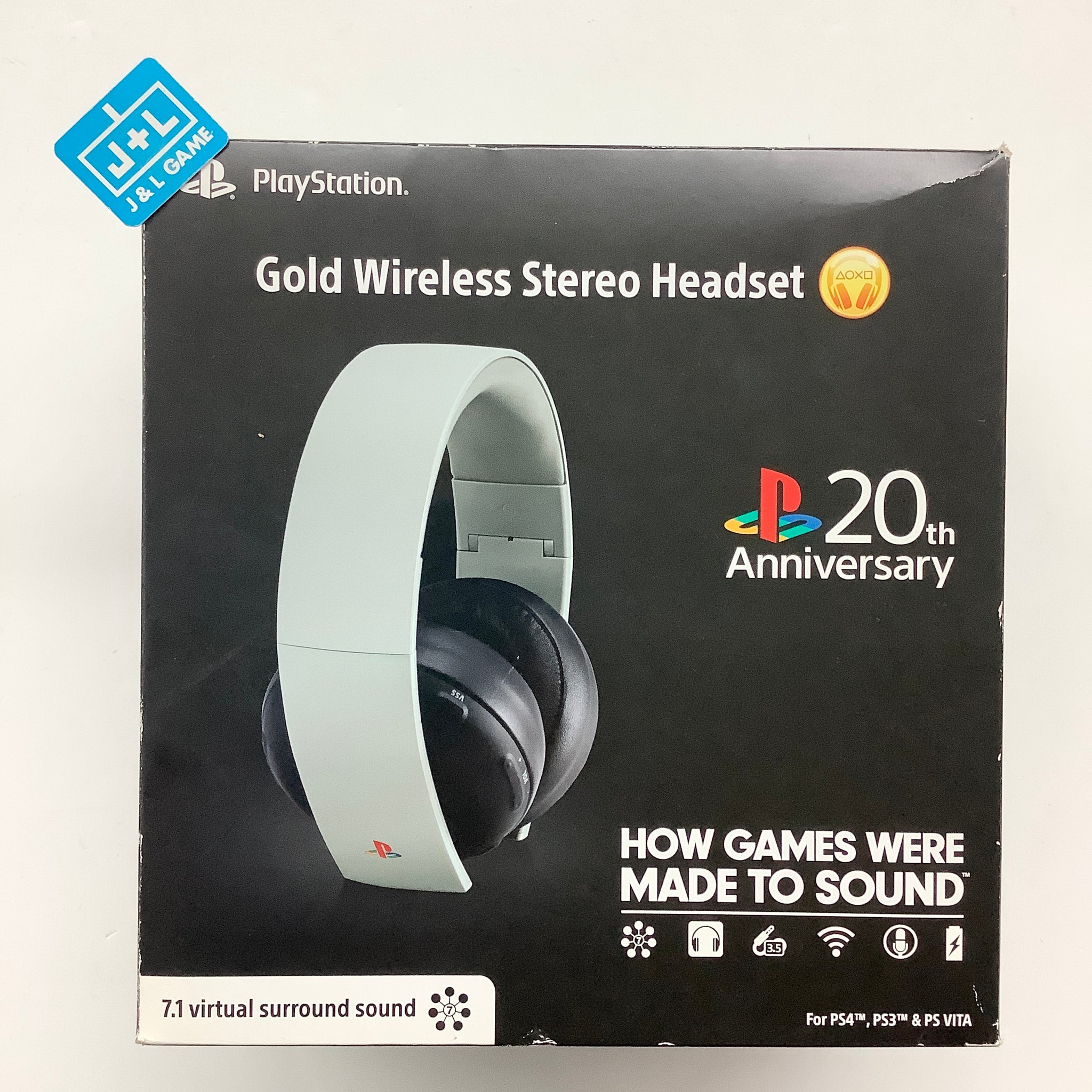 SONY PlayStation 4 Gold Wireless Stereo Headset (20th Anniversary Edition) - (PS4) PlayStation 4 Accessories PlayStation   