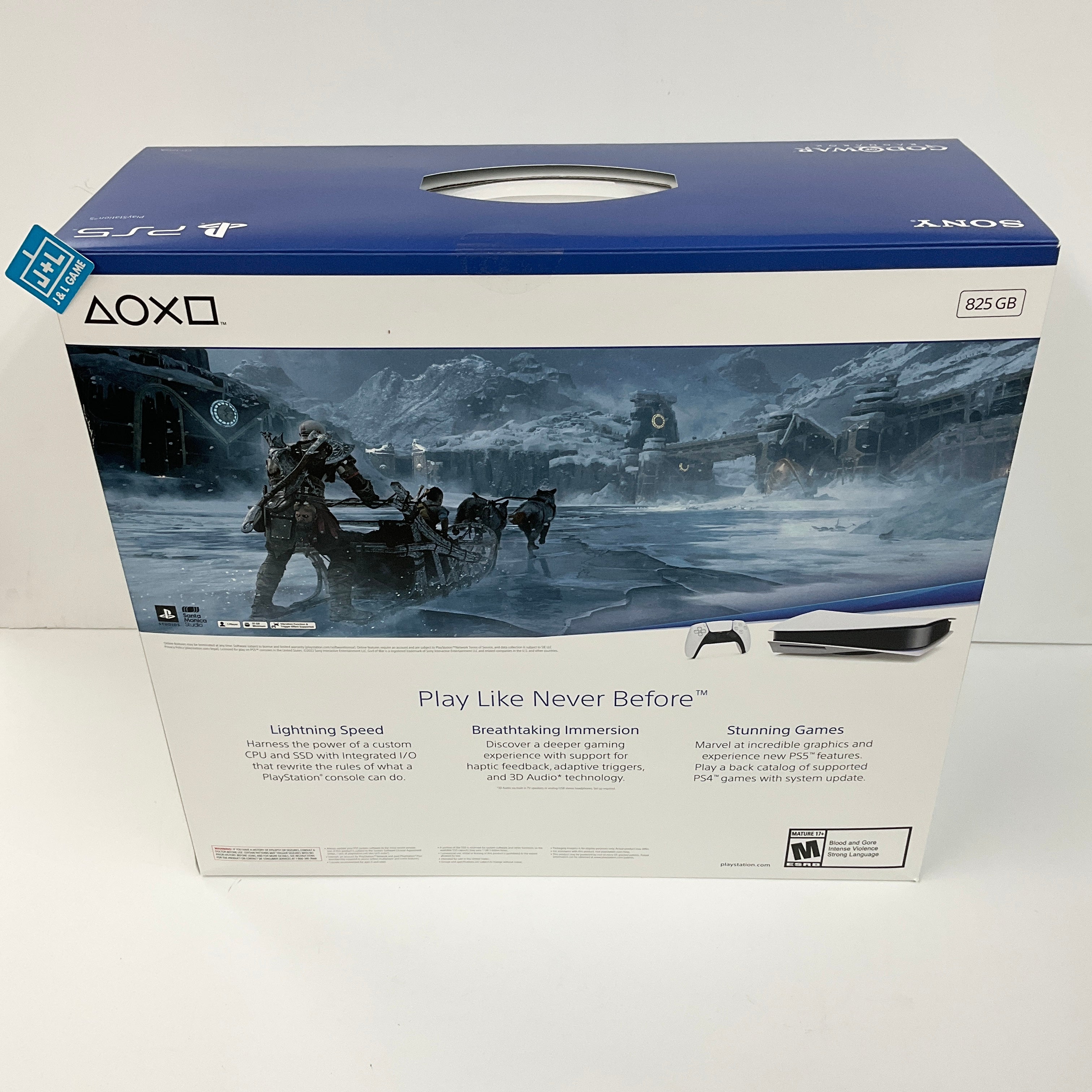 SONY PlayStation 5 Disc Edition Console (God of War Ragnarok Bundle) (Model CFI-1215A) - (PS5) PlayStation 5 Video Games PlayStation   