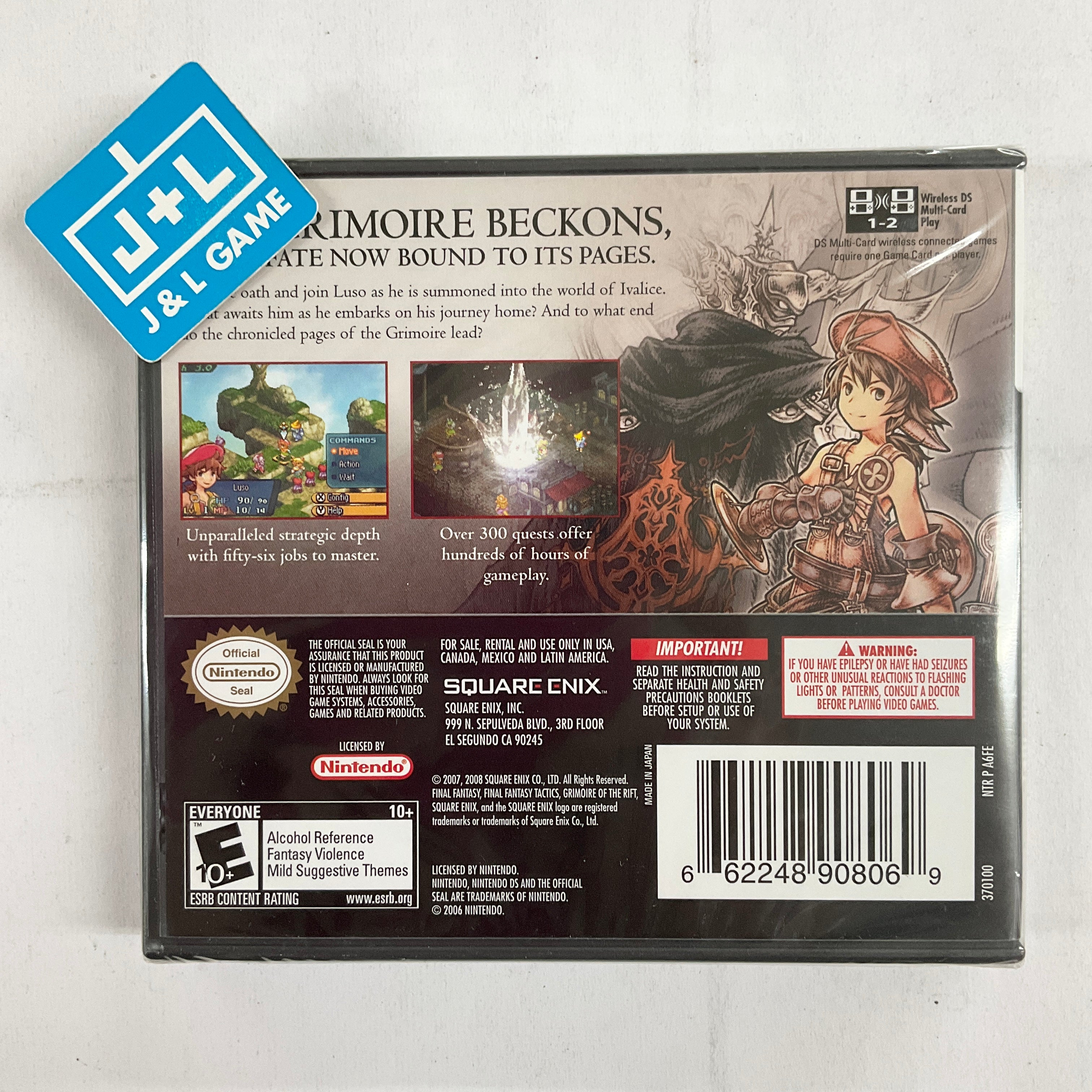 Final Fantasy Tactics A2: Grimoire of the Rift - (NDS) Nintendo DS Video Games Square Enix   