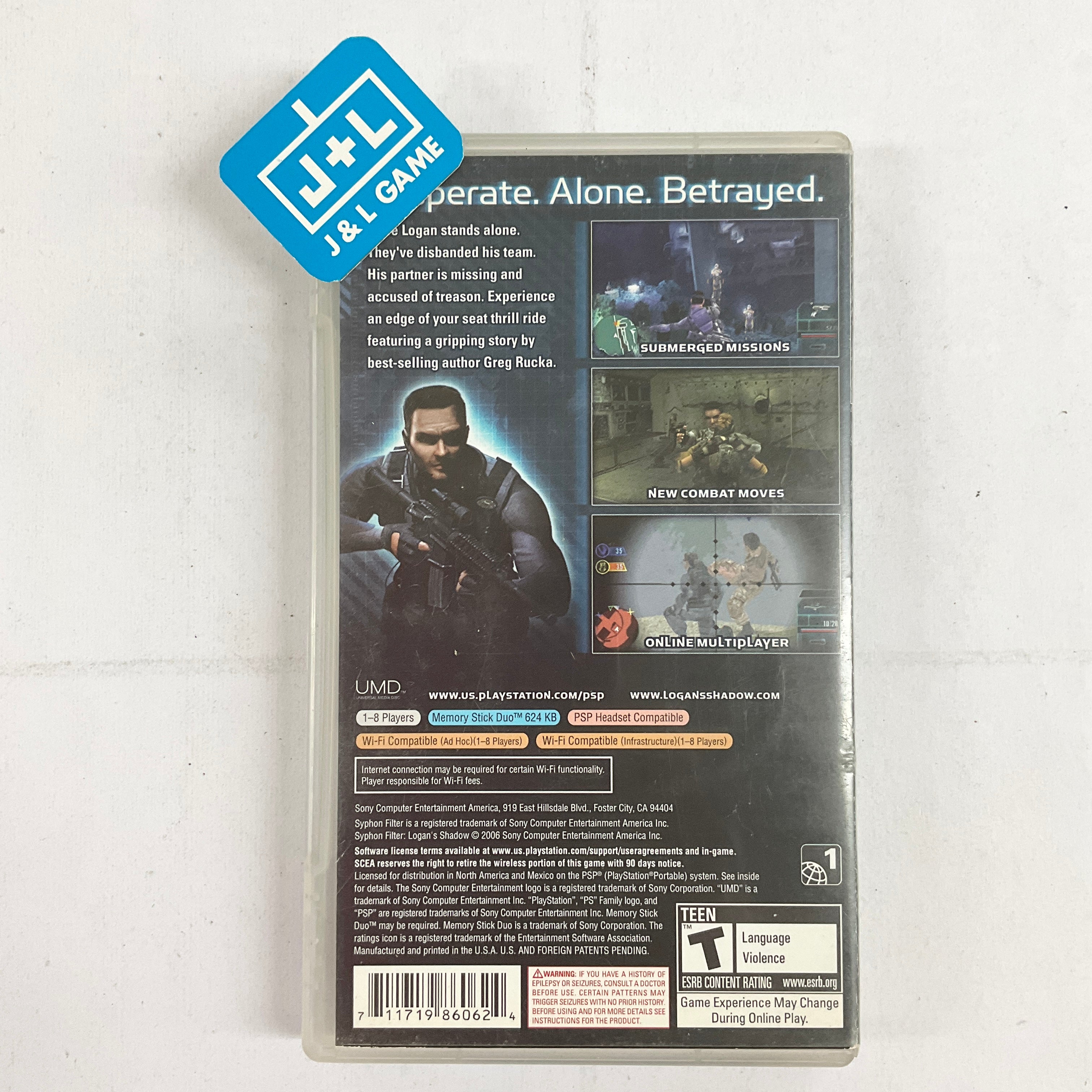 Syphon Filter: Logan's Shadow - Sony PSP [Pre-Owned] Video Games SCEA   