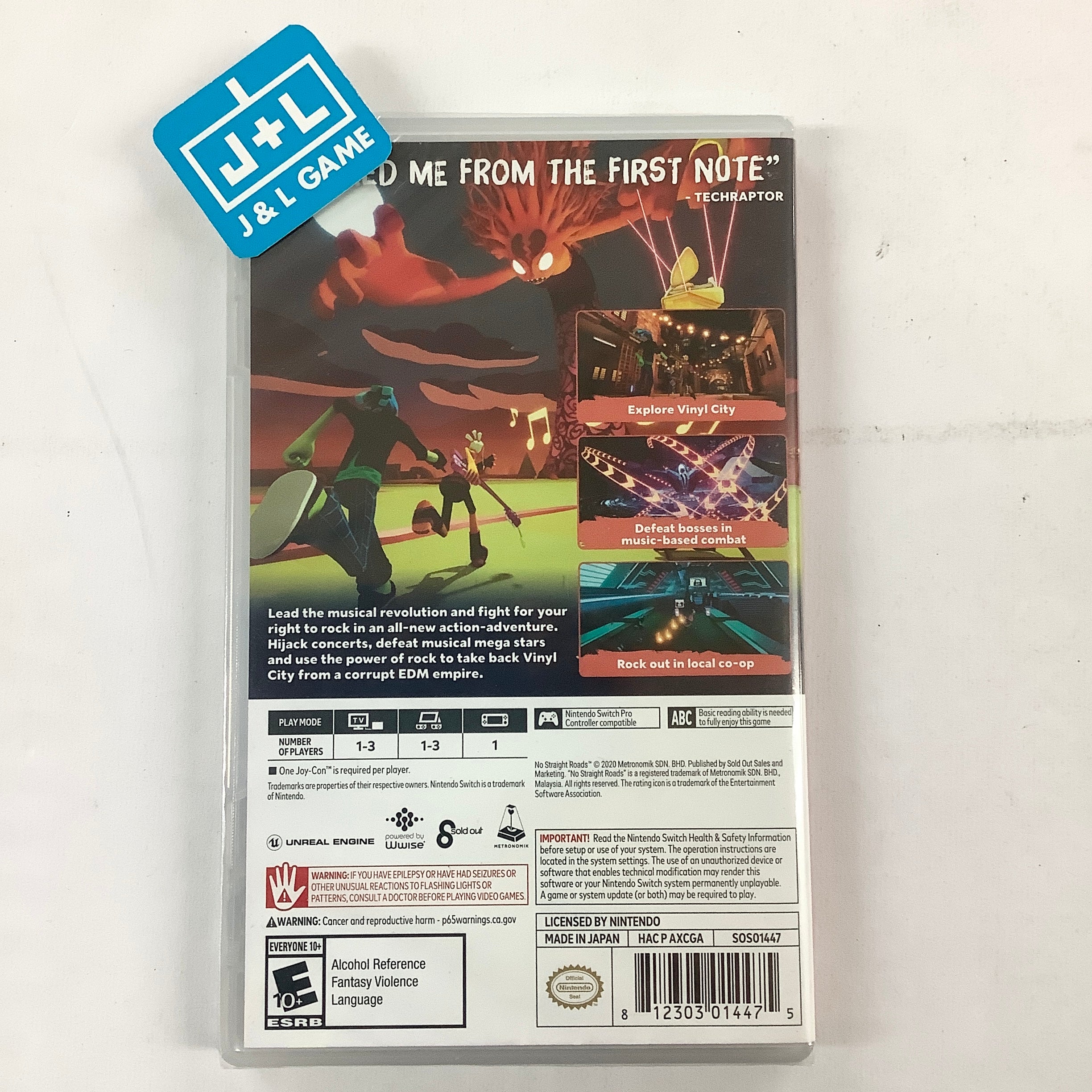 No Straight Roads - (NSW) Nintendo Switch Video Games Sold Out   