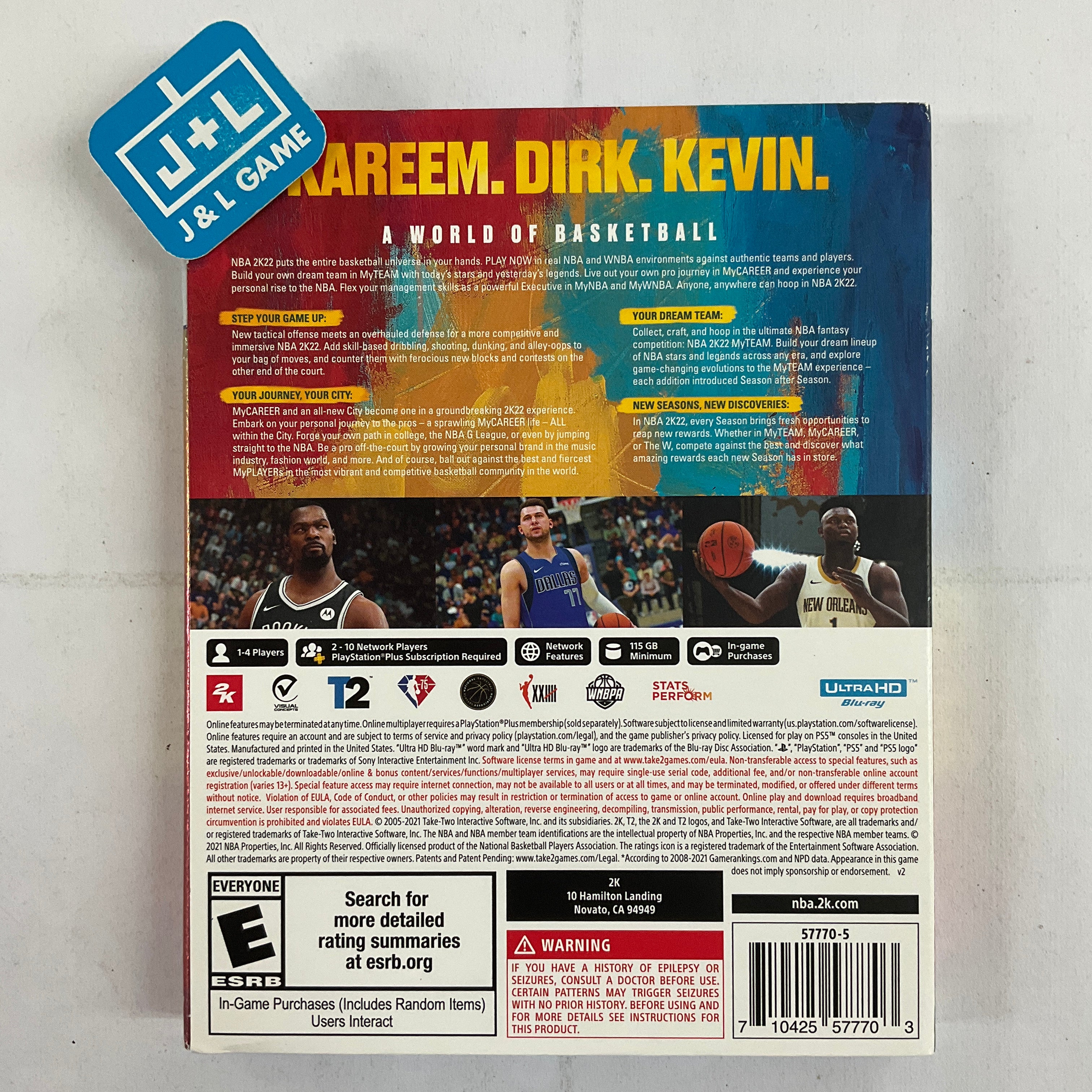 NBA 2K22 75th Anniversary Edition - (PS5) PlayStation 5 [Pre-Owned] Video Games 2K   
