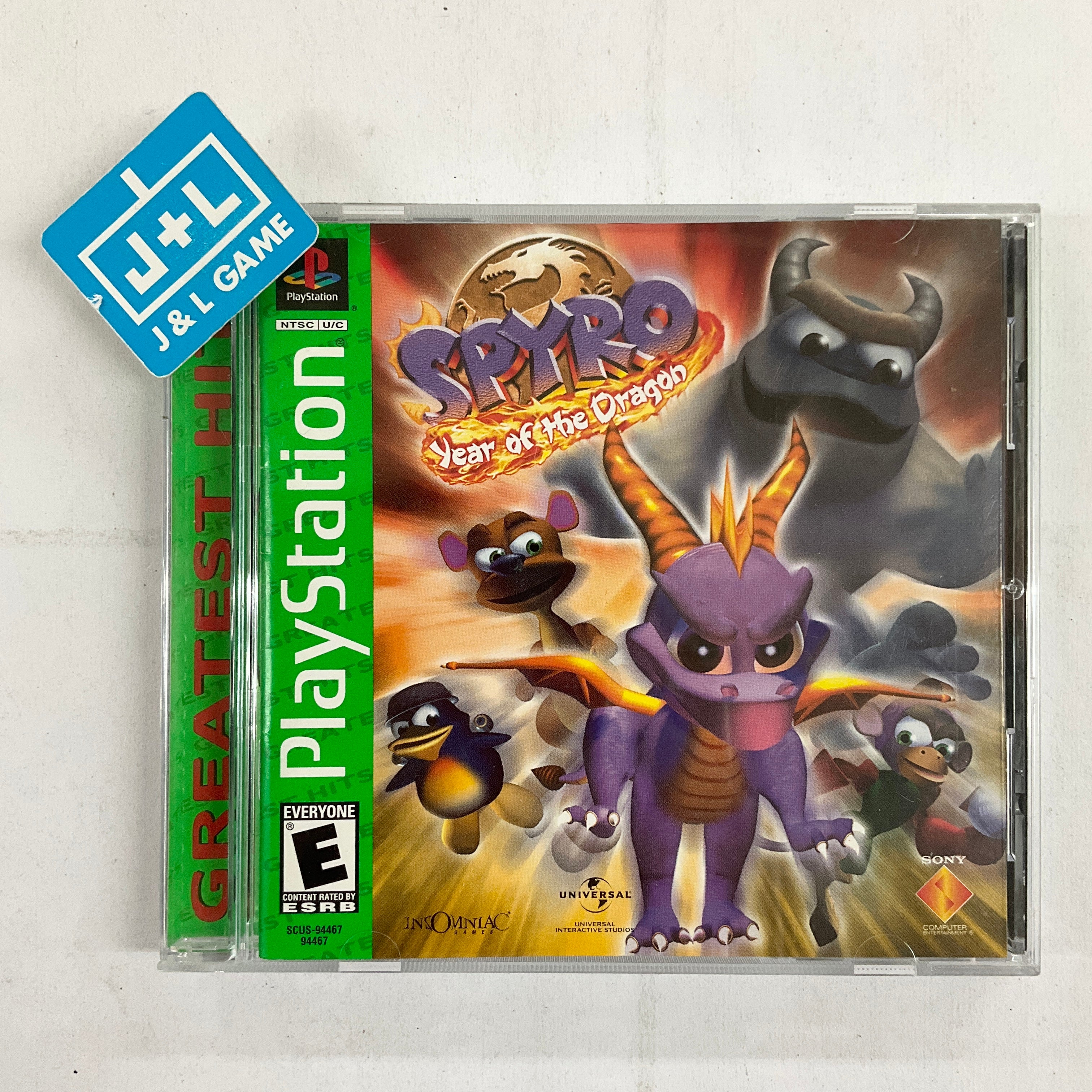 Spyro: Year of the Dragon (Greatest Hits) - (PS1) PlayStation 1 [Pre-Owned] Video Games SCEA   