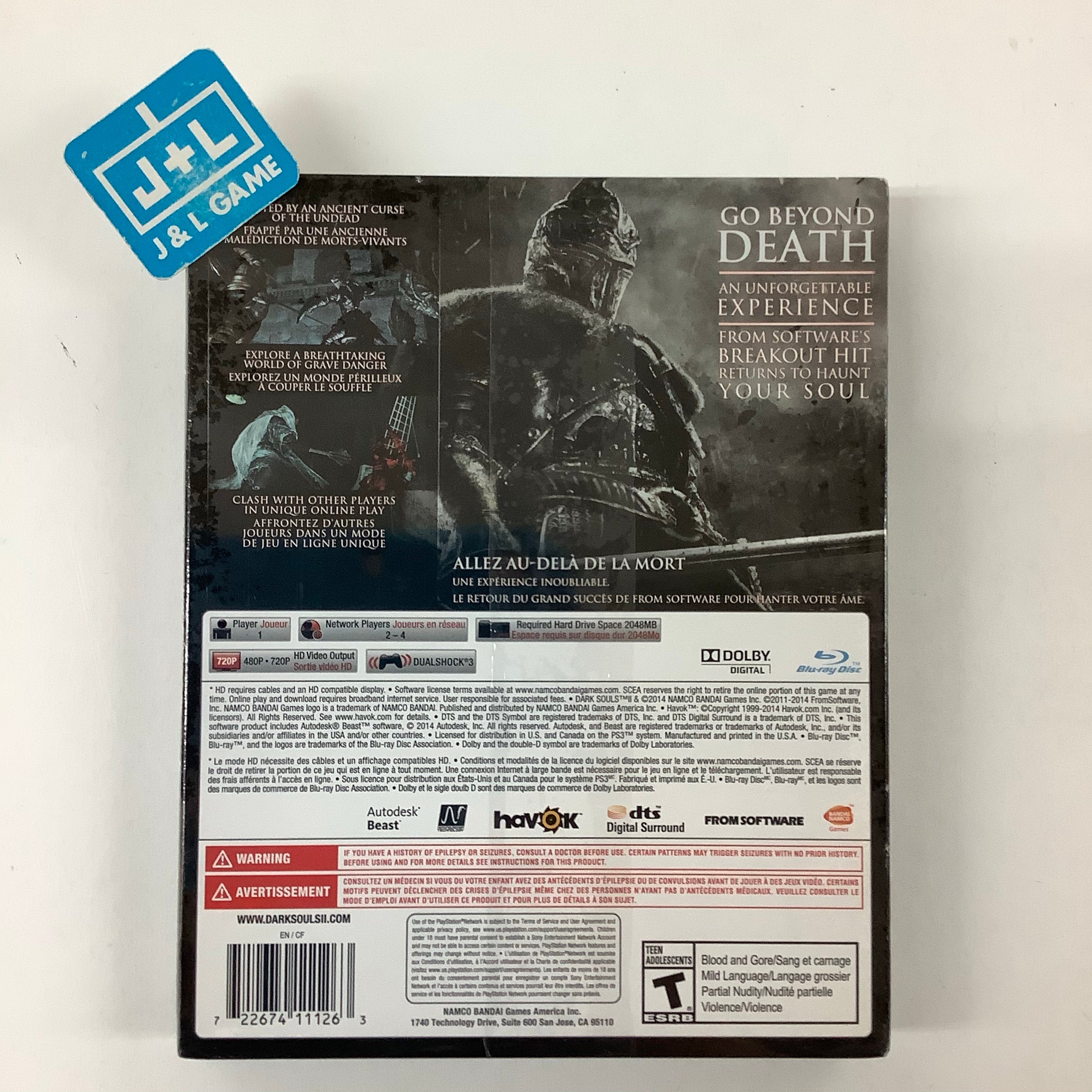 Dark Souls II (Black Armor Edition) - (PS3) PlayStation 3 Video Games Bandai Namco Games   