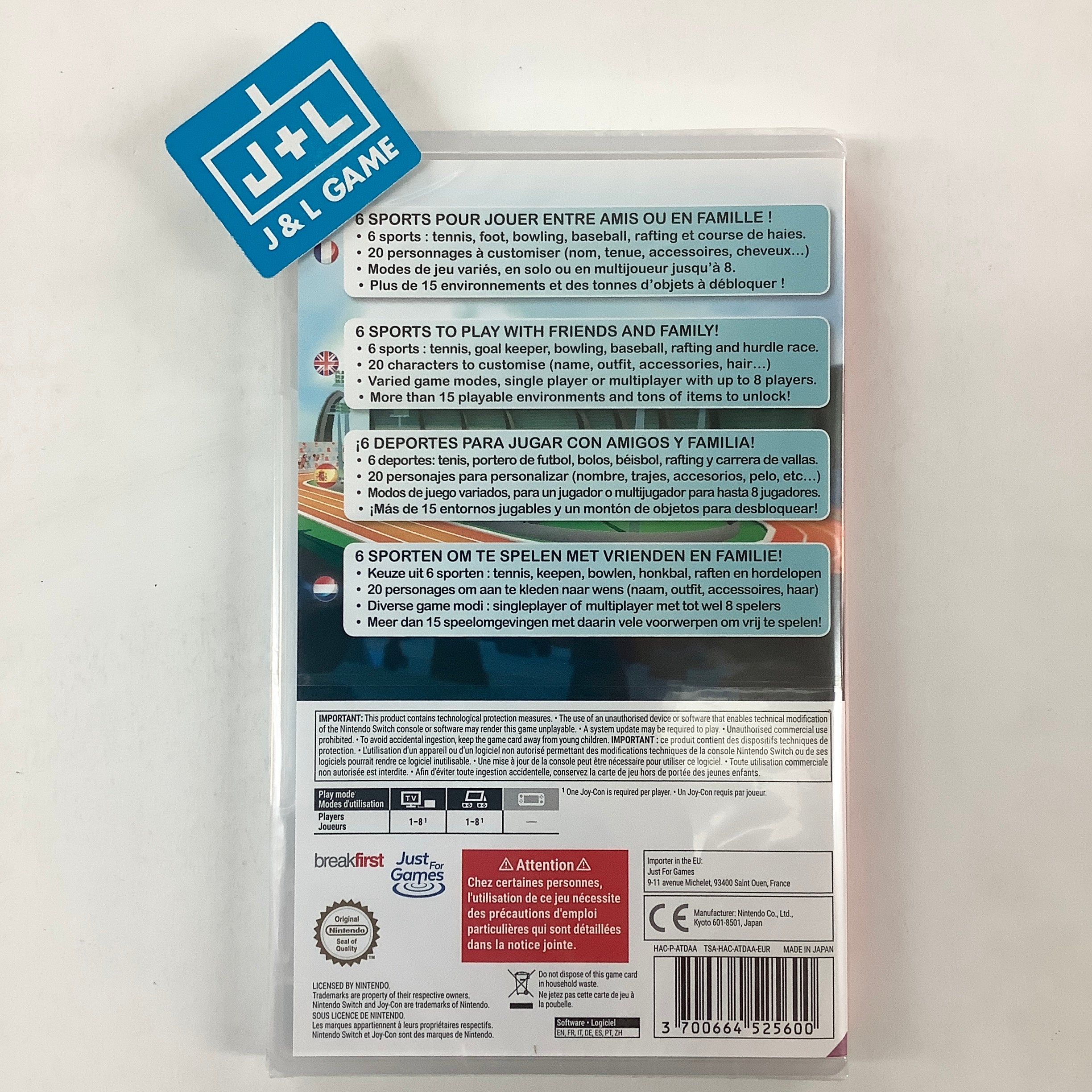 Instant Sports - (NSW) Nintendo Switch (European Import) Video Games Just For Games   