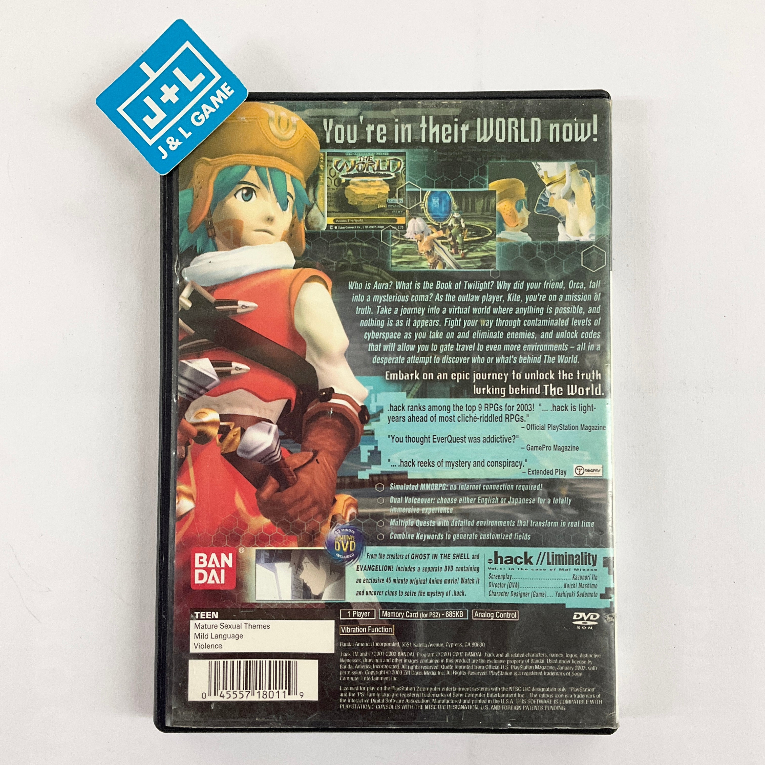 hack//Part 1: Infection - (PS2) PlayStation 2 [Pre-Owned] | J&L Game