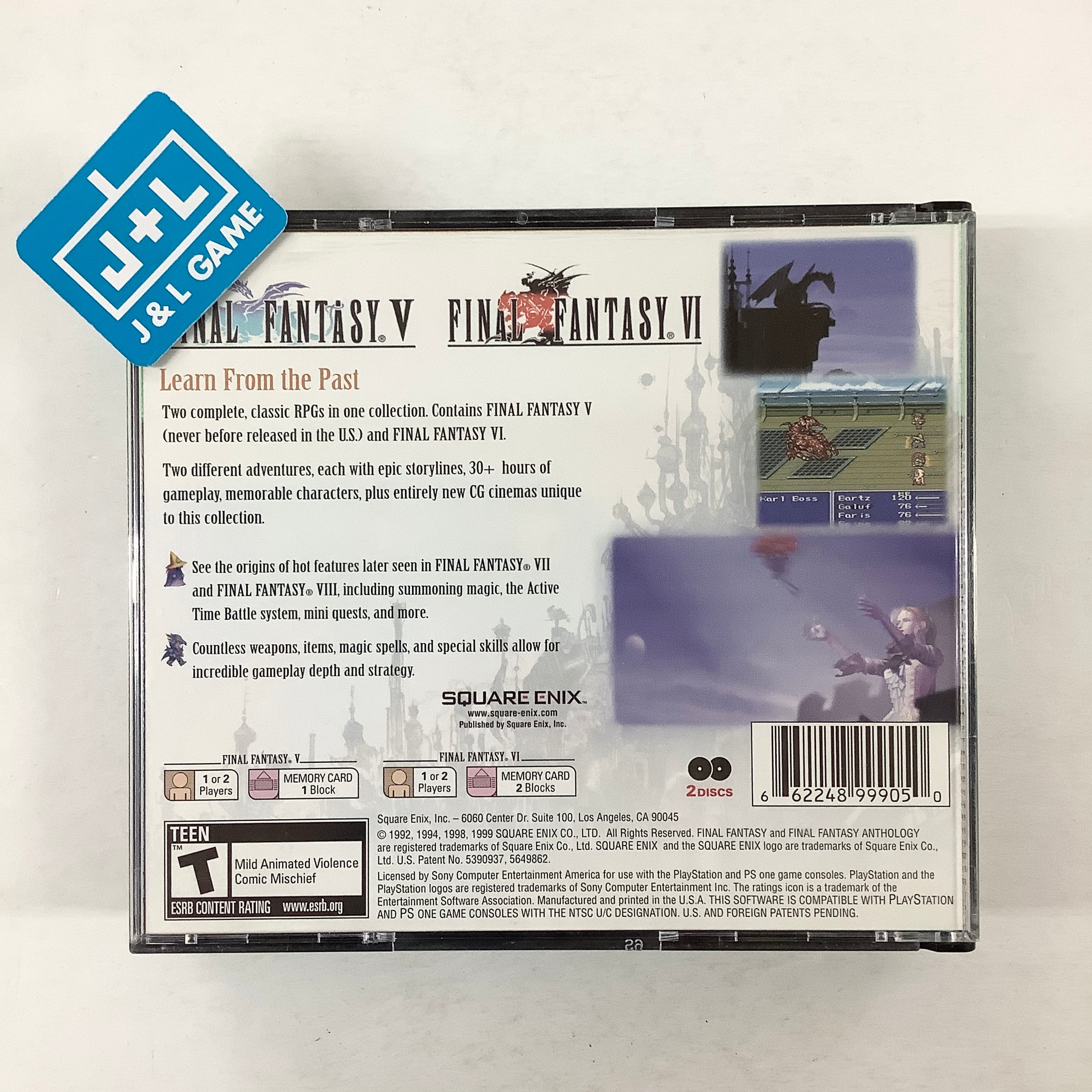 Final Fantasy Anthology (Greatest Hits) - (PS1) PlayStation 1 [Pre-Owned] Video Games Square Enix   