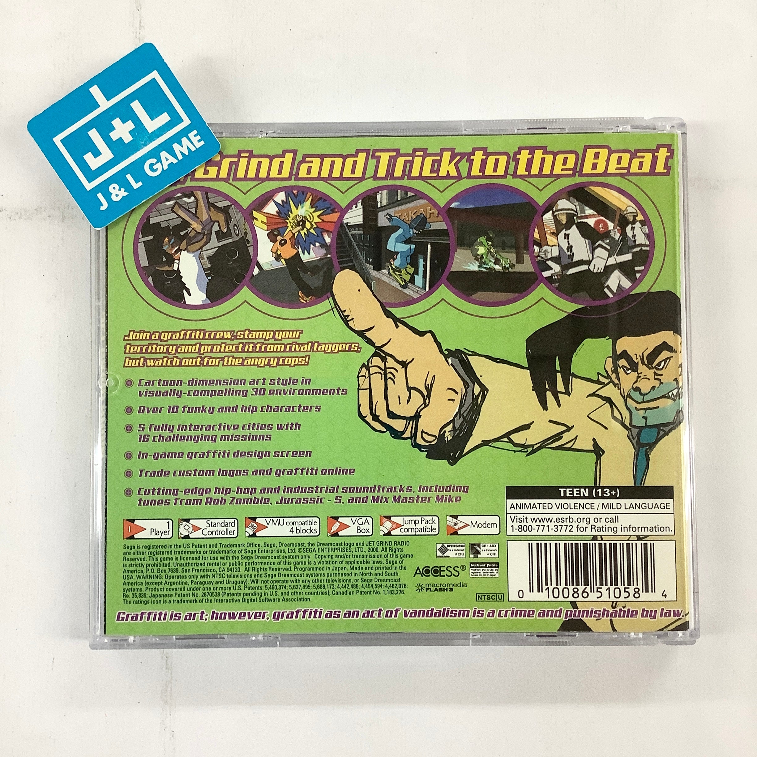 Jet Grind Radio - (DC) SEGA Dreamcast  [Pre-Owned] Video Games Sega   