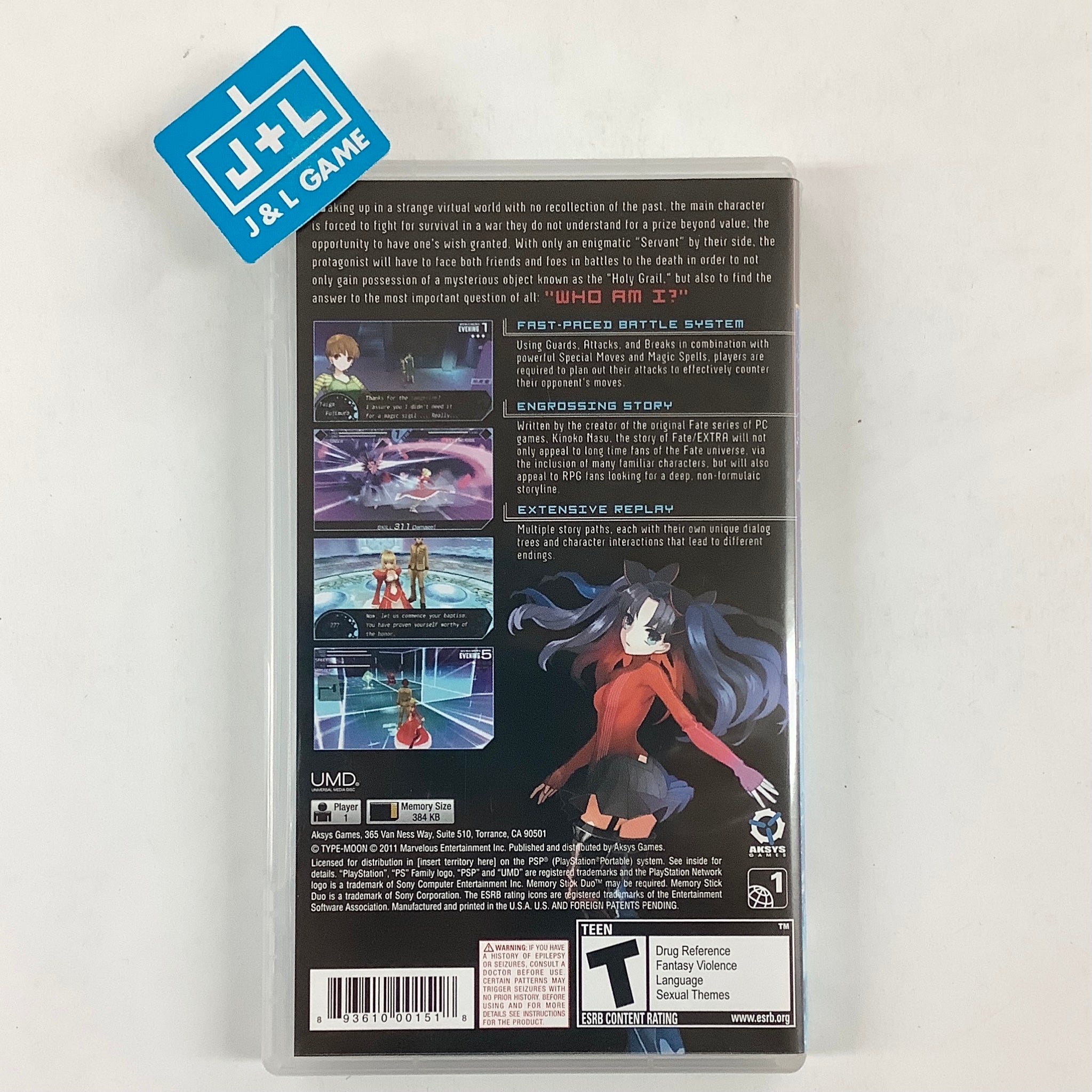 Fate/Extra (Limited Edition) - Sony PSP [Pre-Owned] Video Games Aksys Games   