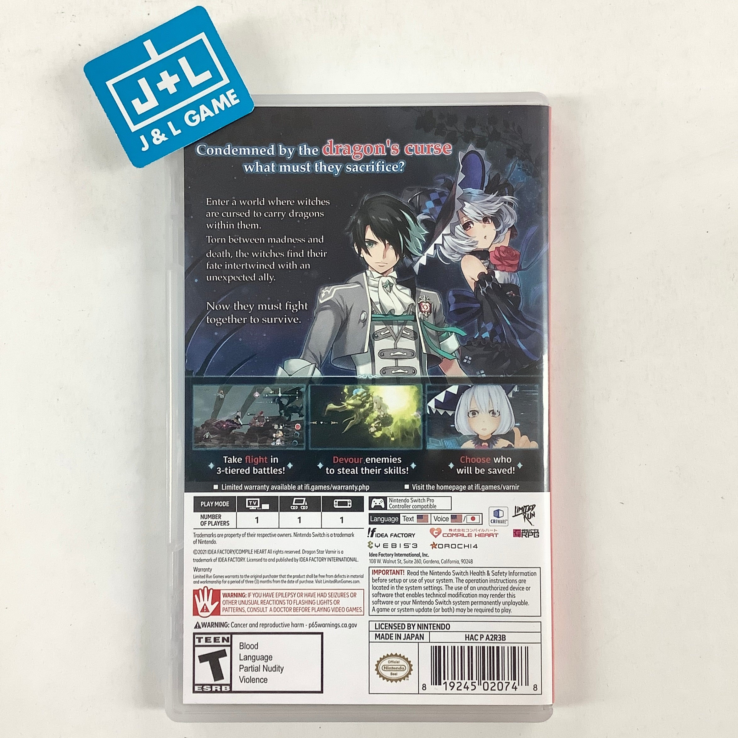 Dragon Star Varnir - (NSW) Nintendo Switch [UNBOXING] Video Games Idea Factory   