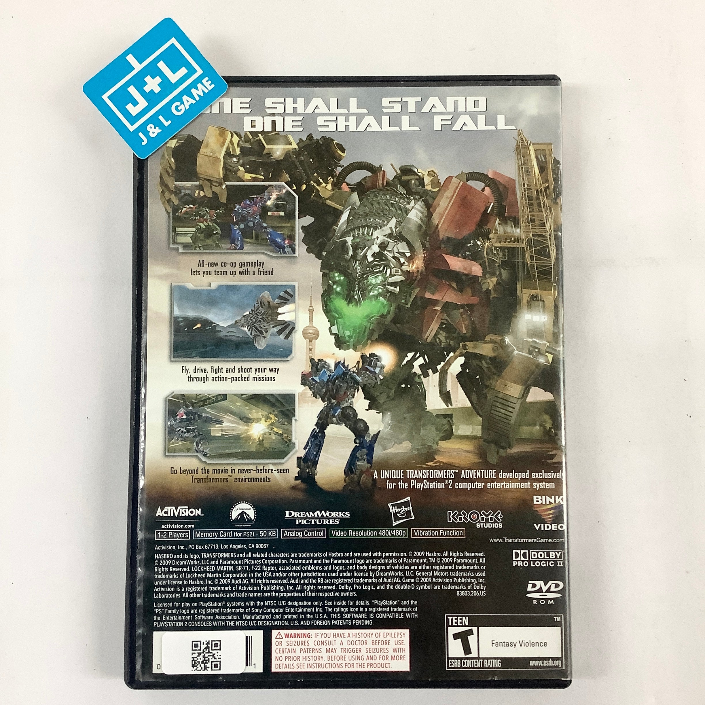 Transformers: Revenge of the Fallen - (PS2) PlayStation 2 [Pre-Owned] Video Games Activision   