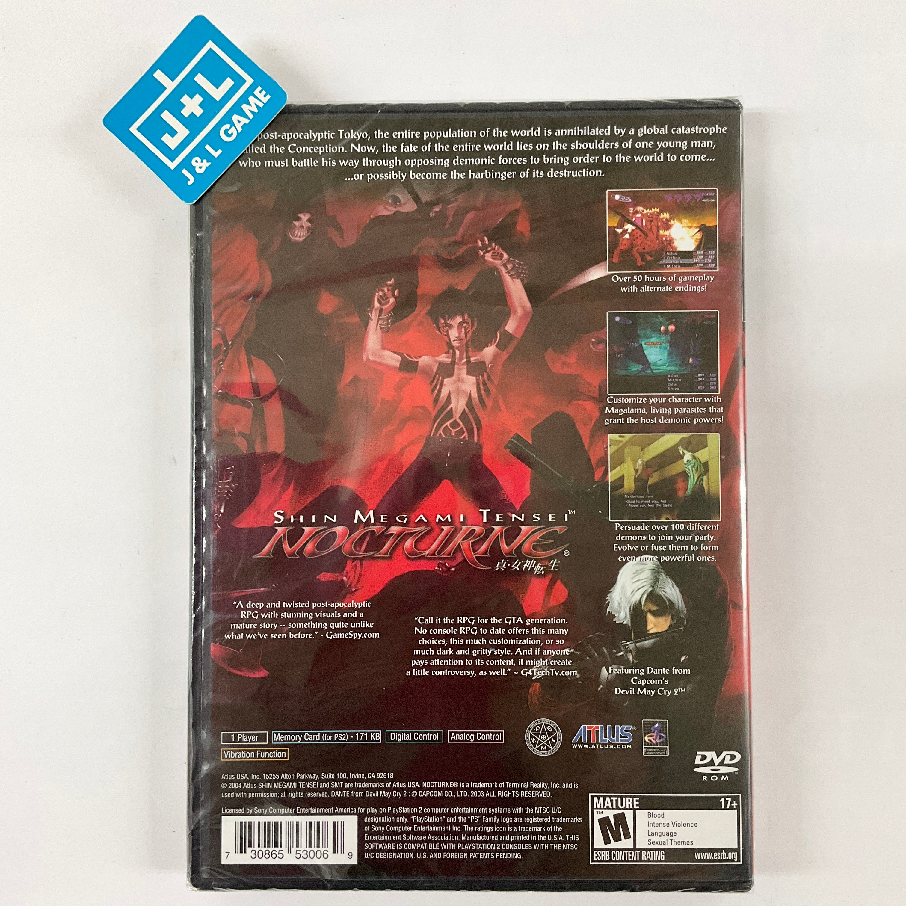 Shin Megami Tensei: Nocturne - (PS2) PlayStation 2 Video Games Atlus   