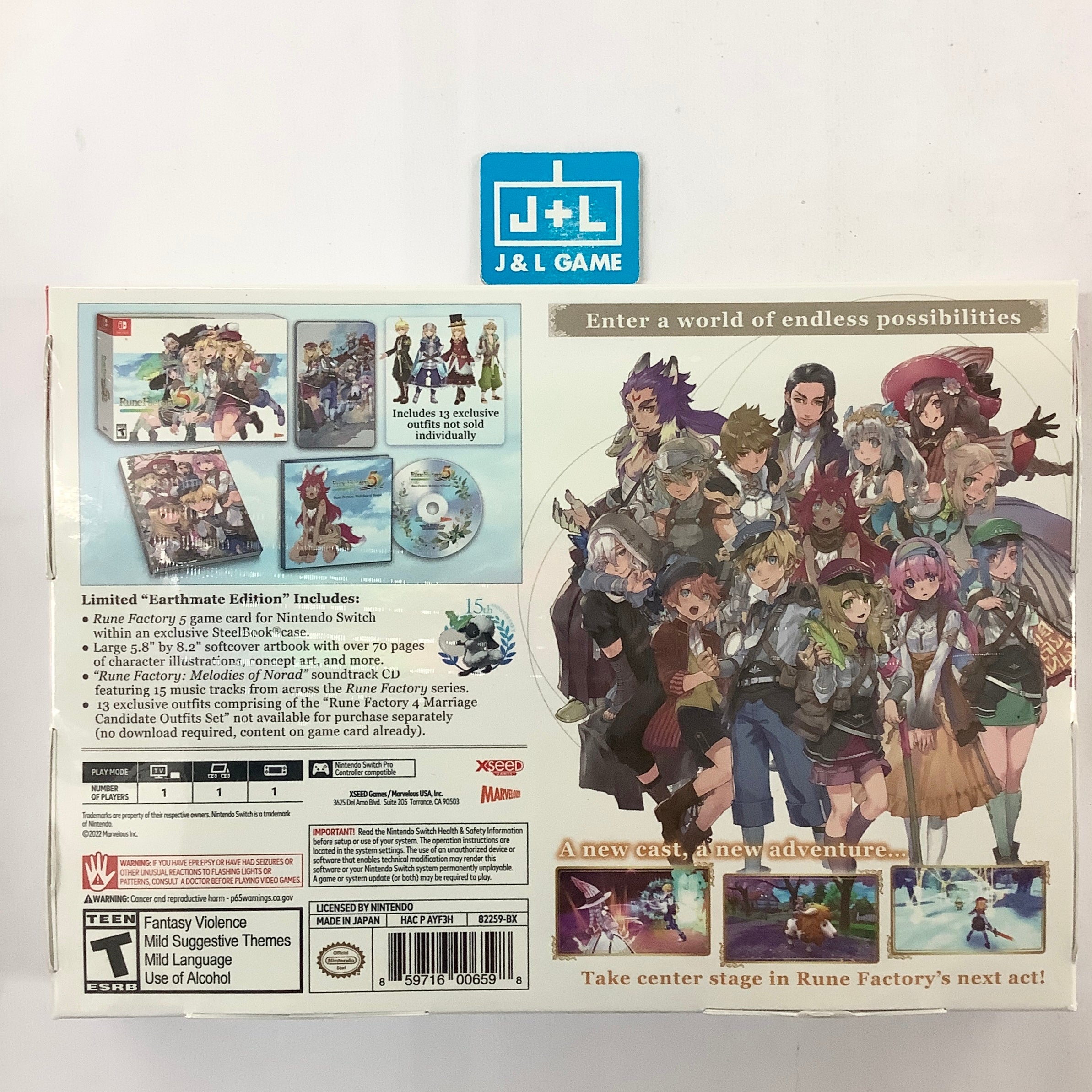 Rune Factory 5 (Earthmate Edition) - (NSW) Nintendo Switch Video Games XSEED Games   