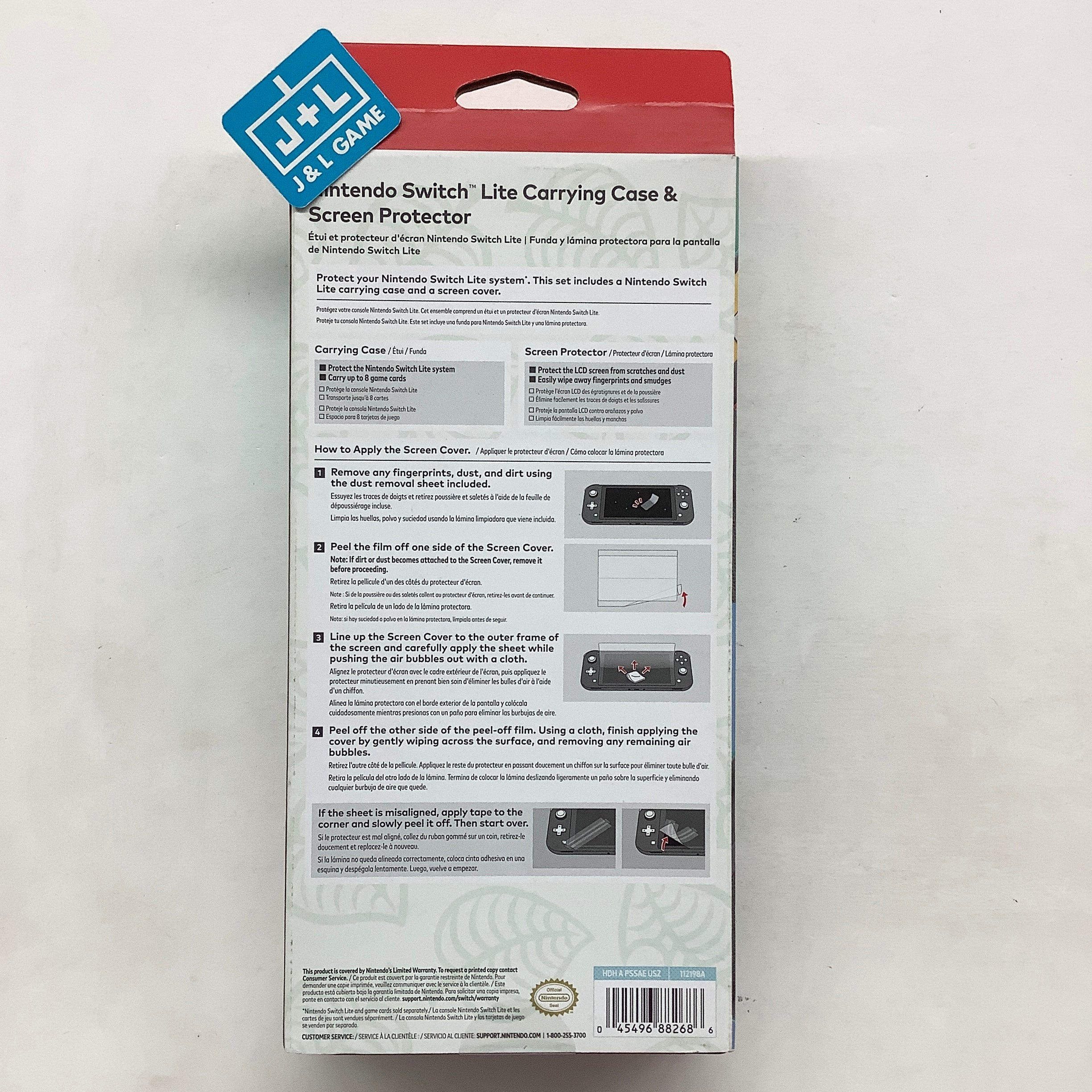 Nintendo Switch Lite Animal Crossing: New Horizons Aloha Edition Carrying Case & Screen Protector - (NSW) Nintendo Switch Accessories Nintendo   