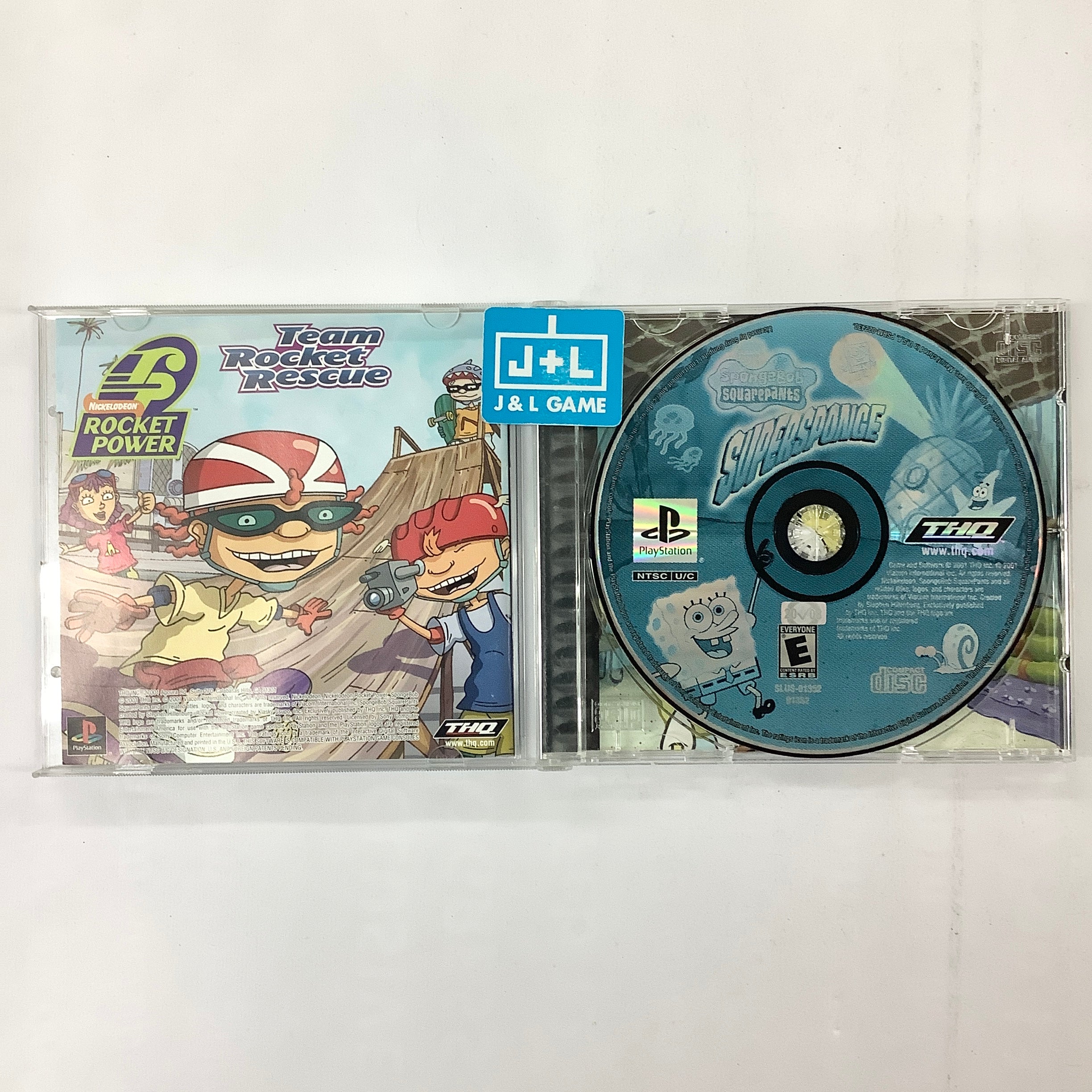 SpongeBob SquarePants: SuperSponge - (PS1) PlayStation 1 [Pre-Owned] Video Games THQ   