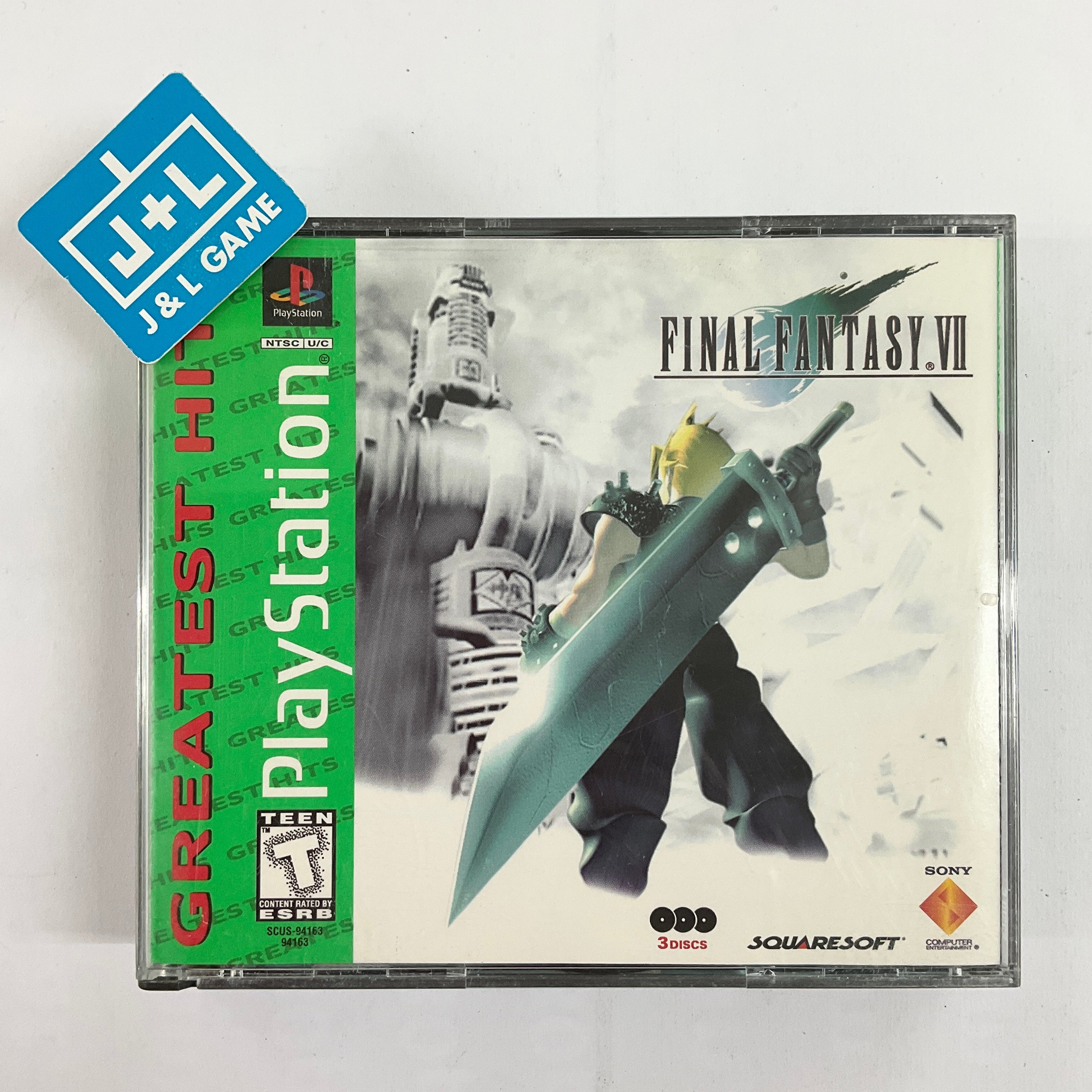 Final Fantasy VII (Greatest Hits) - (PS1) PlayStation 1 [Pre-Owned] Video Games SCEA   